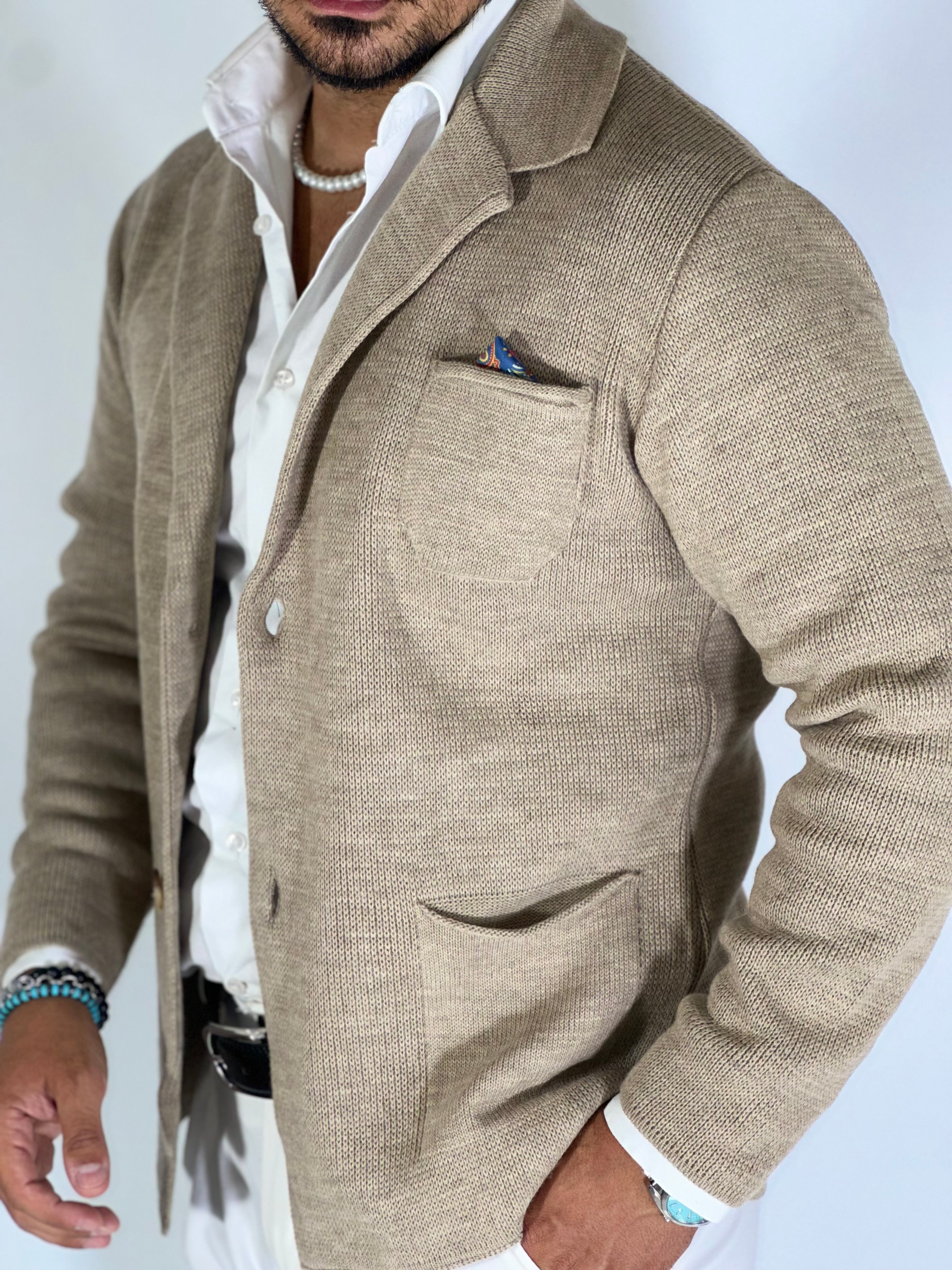 One · Cardigan giacca corda