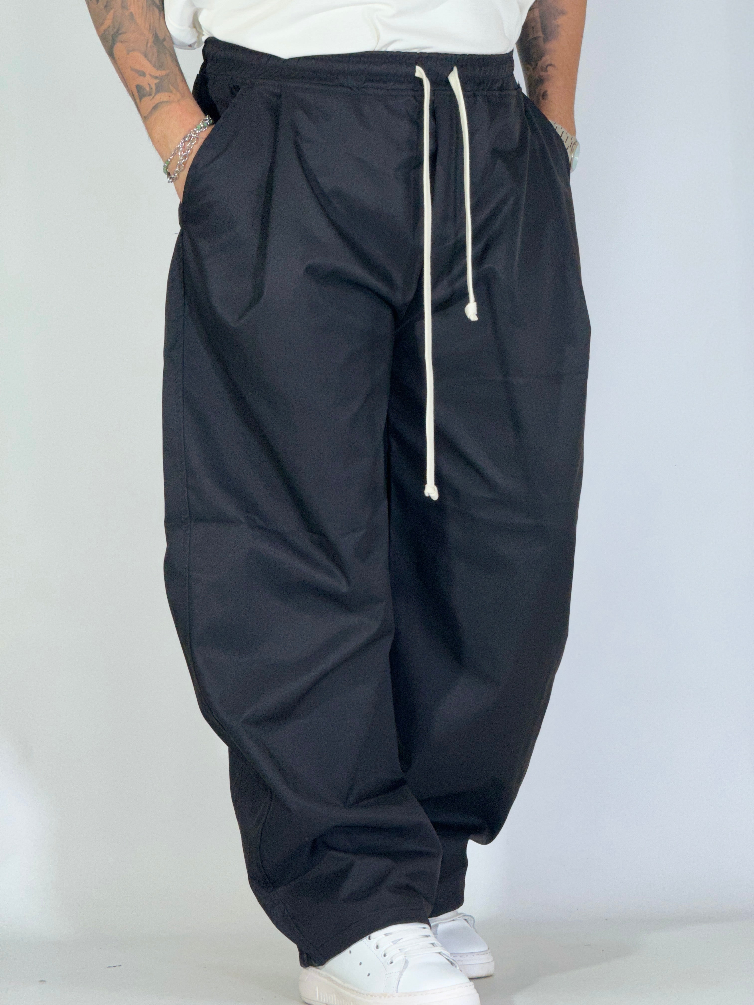 Pantalone extreme palazzo nero AD7791