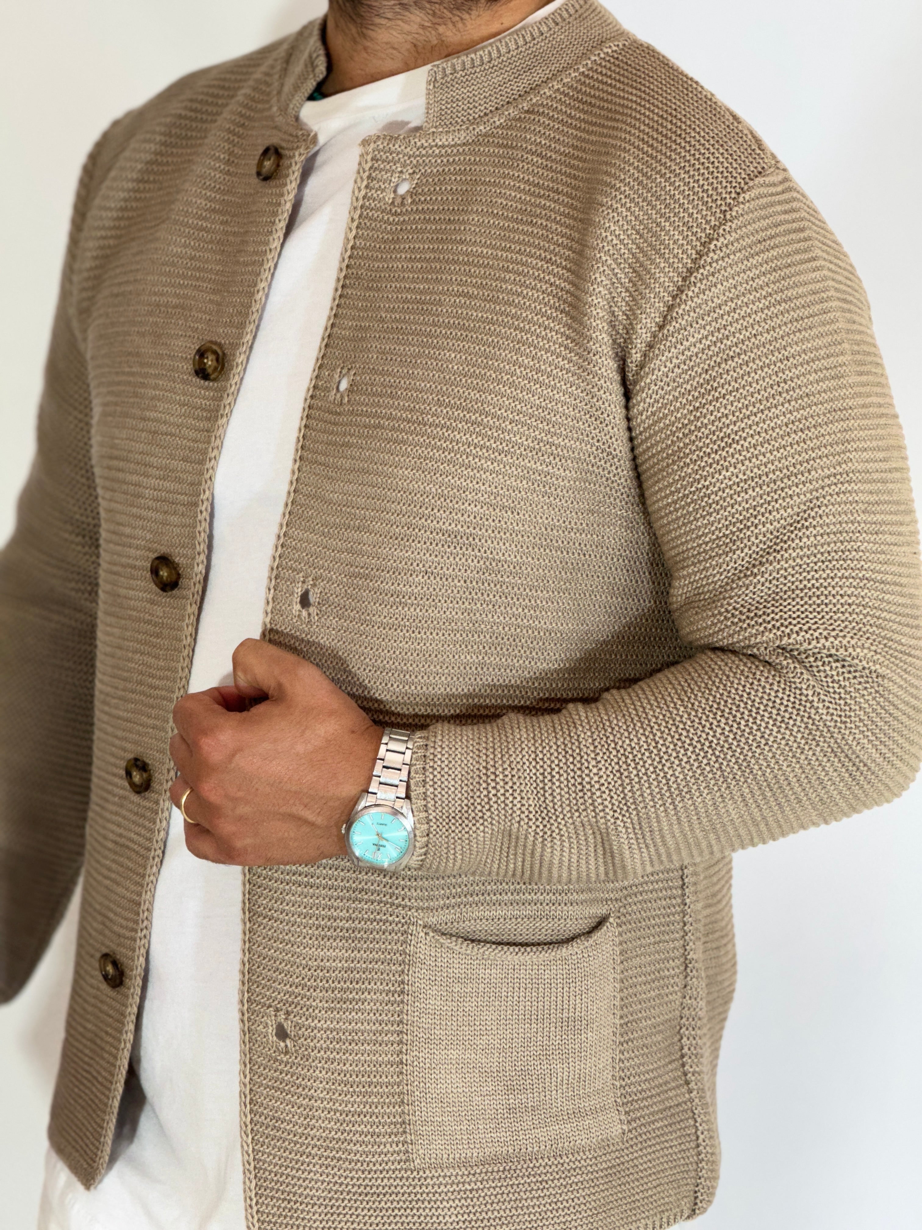 Seven · Cardigan coreano corda