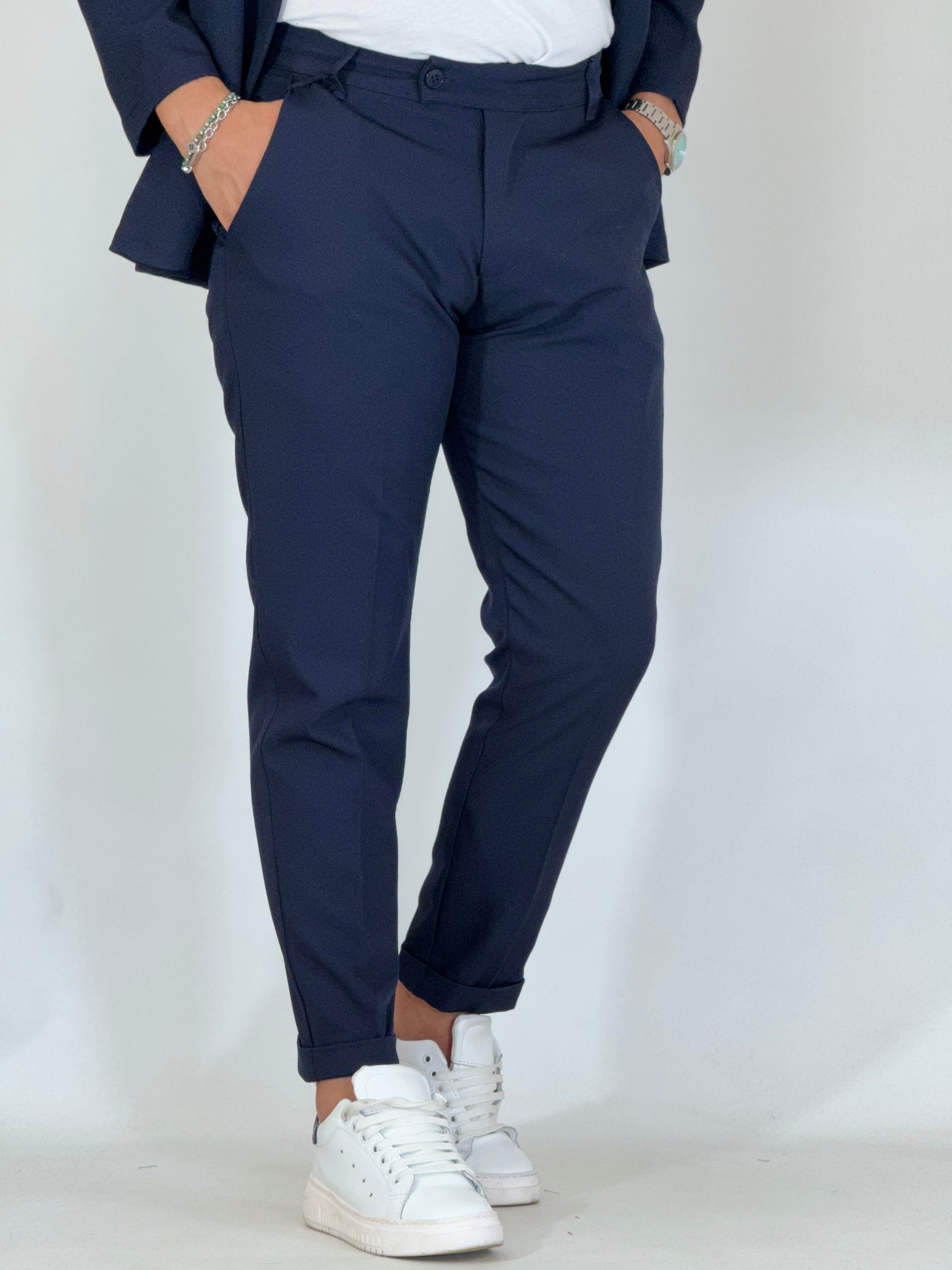 Abito coreano blu LW256061