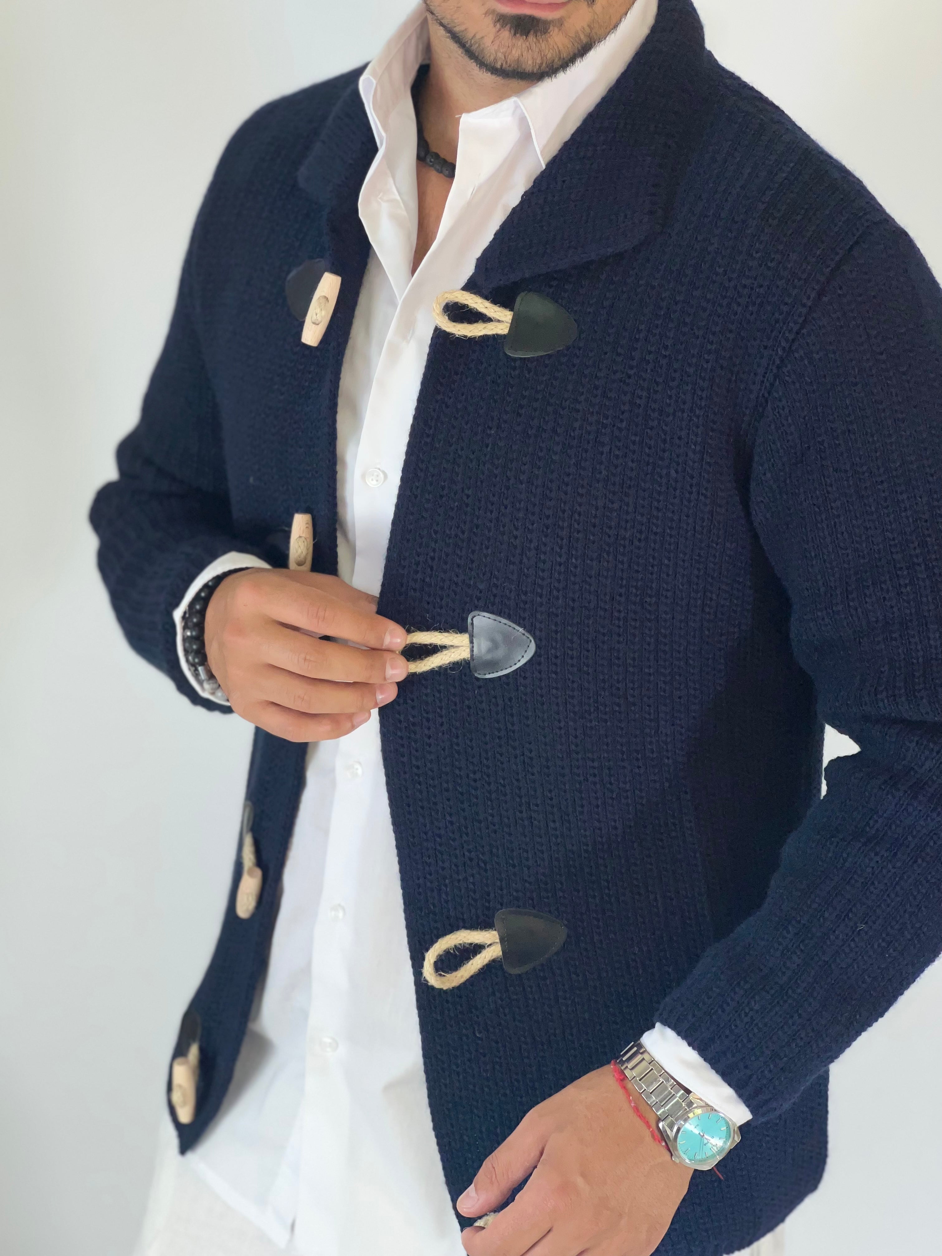 Giacca alamari blu BK857739