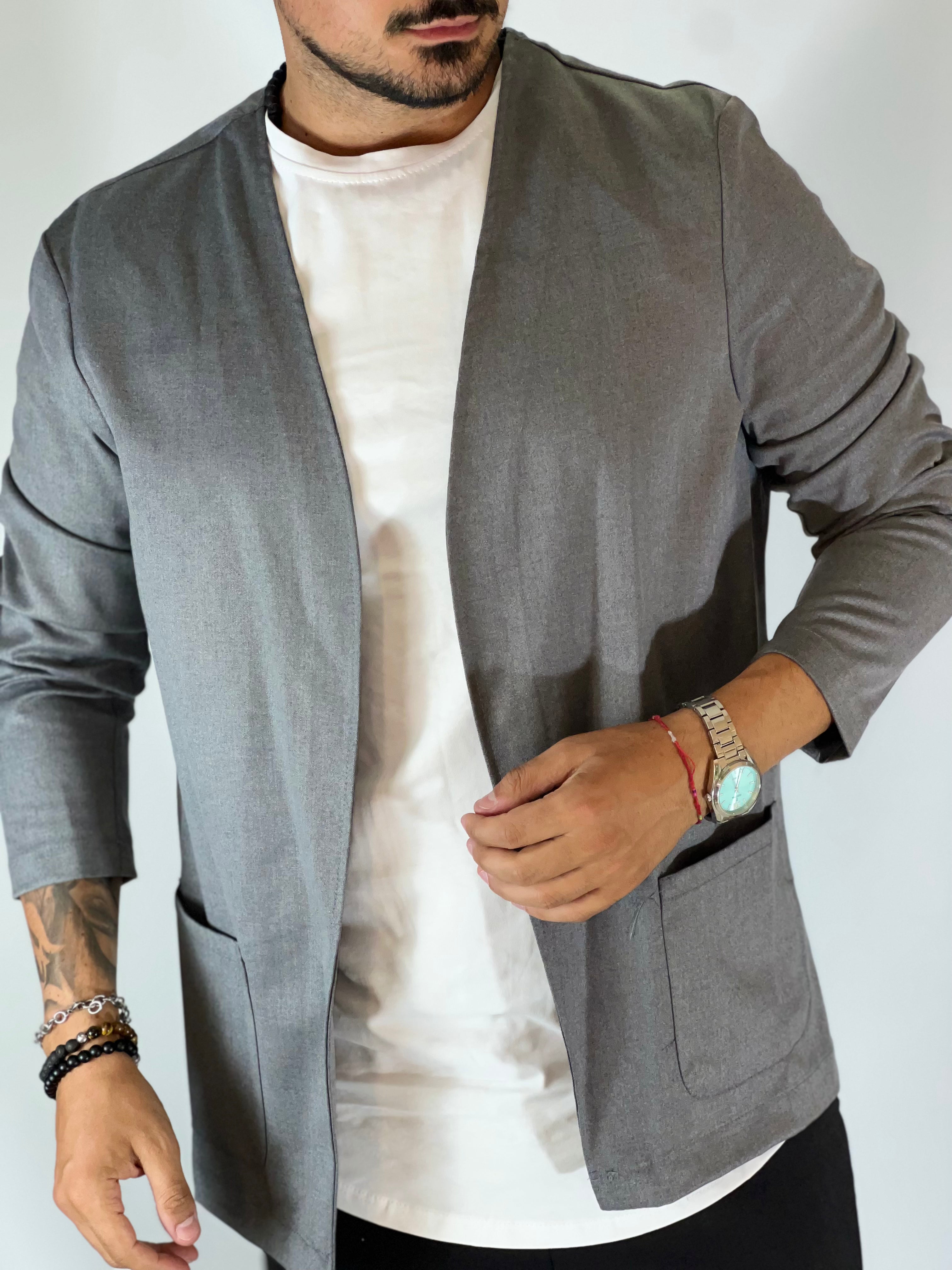 Giacca casual grigia DC9076