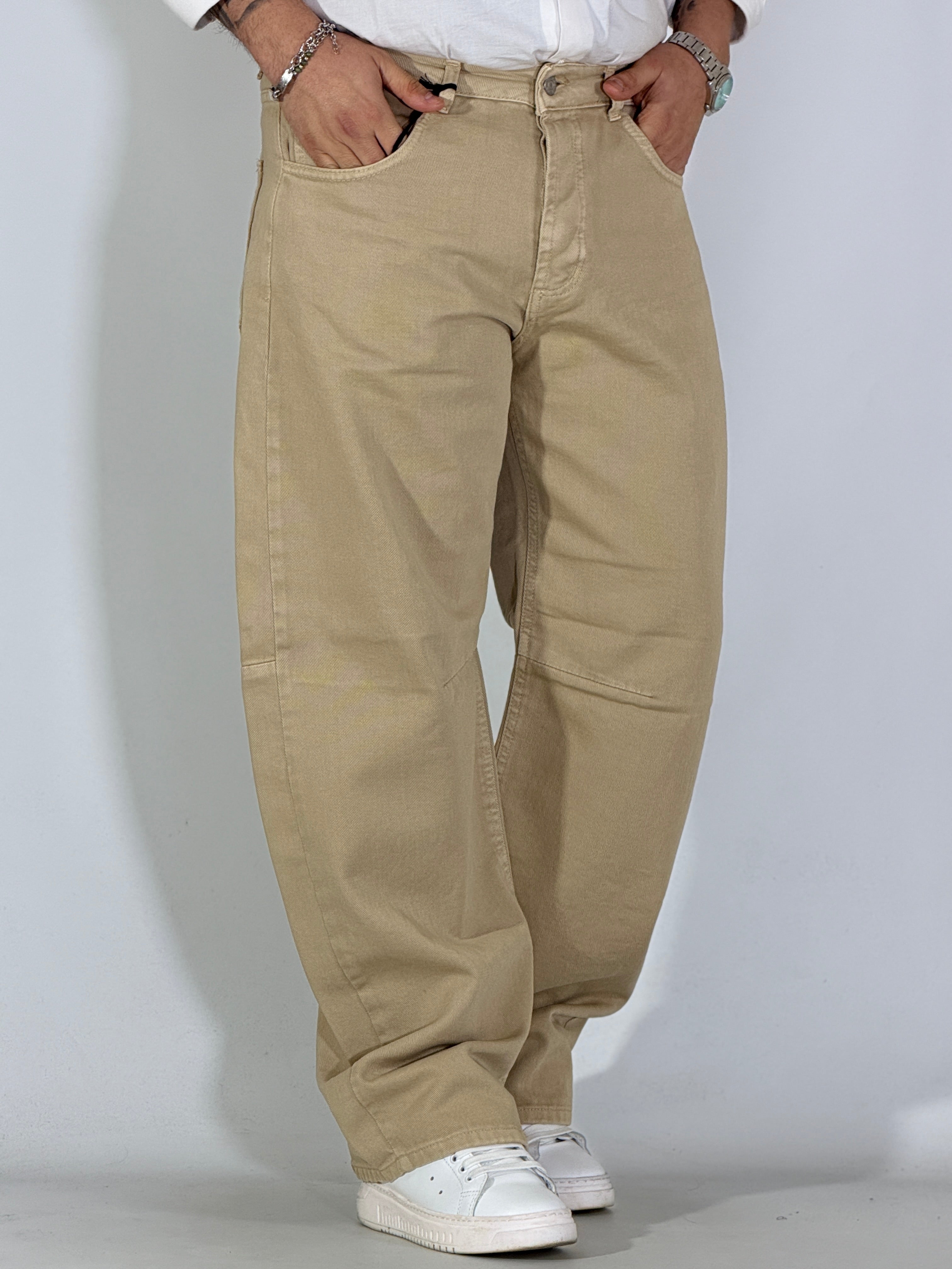 Jeans balloon beige PT30