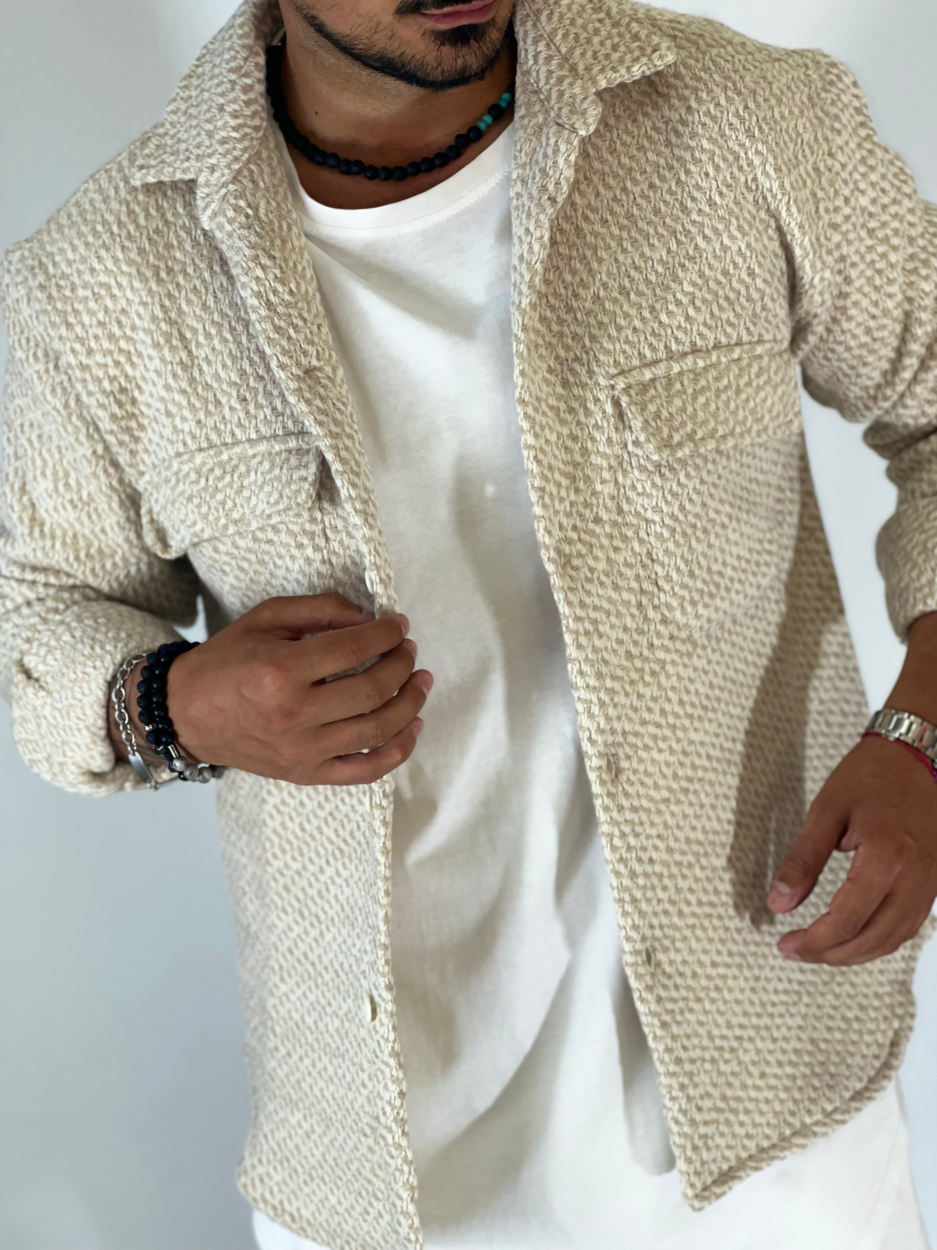 Camicione intreccio beige DC9304