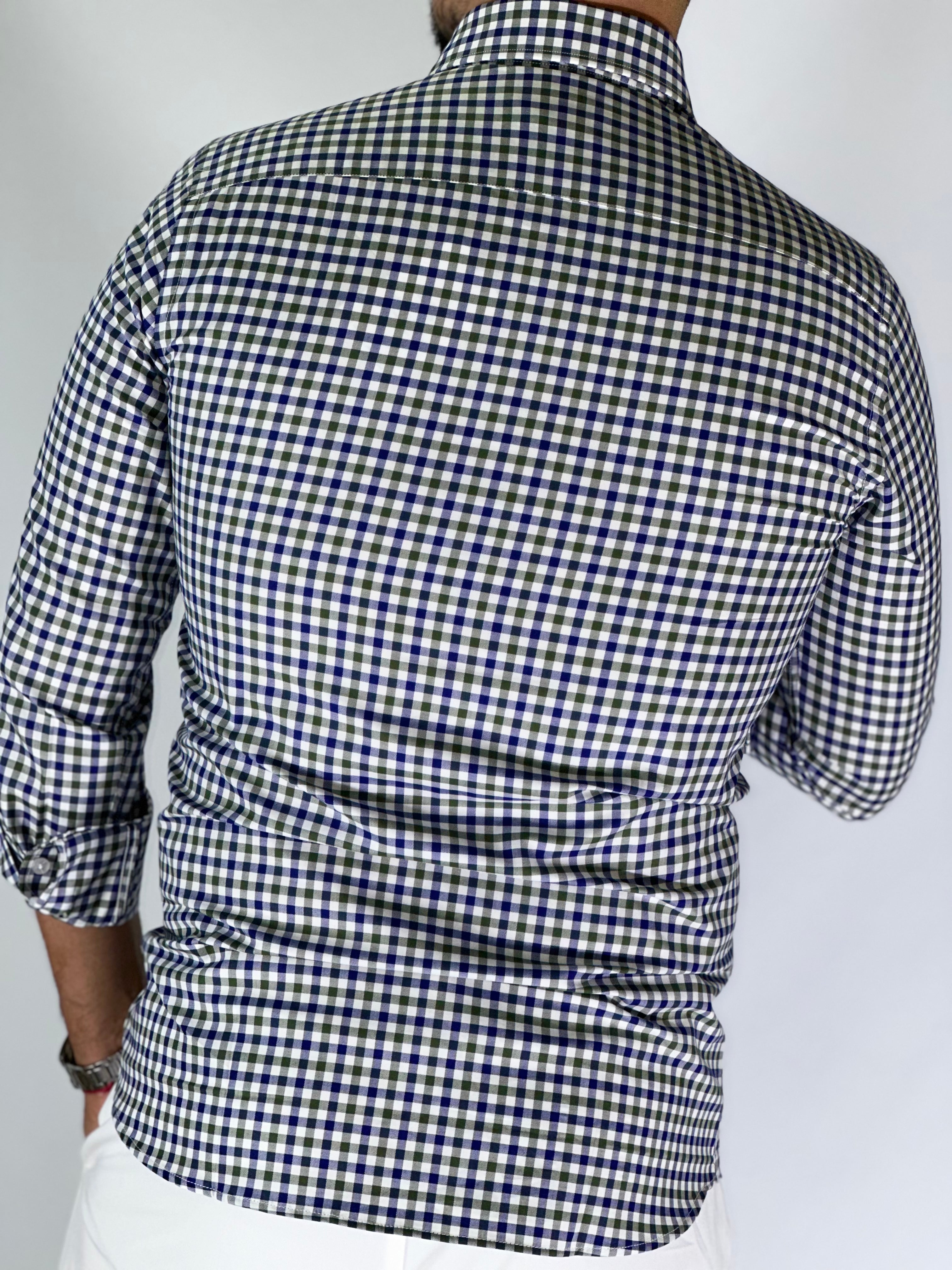 Camicia MIGLIACCIO blu/verde EVEREST