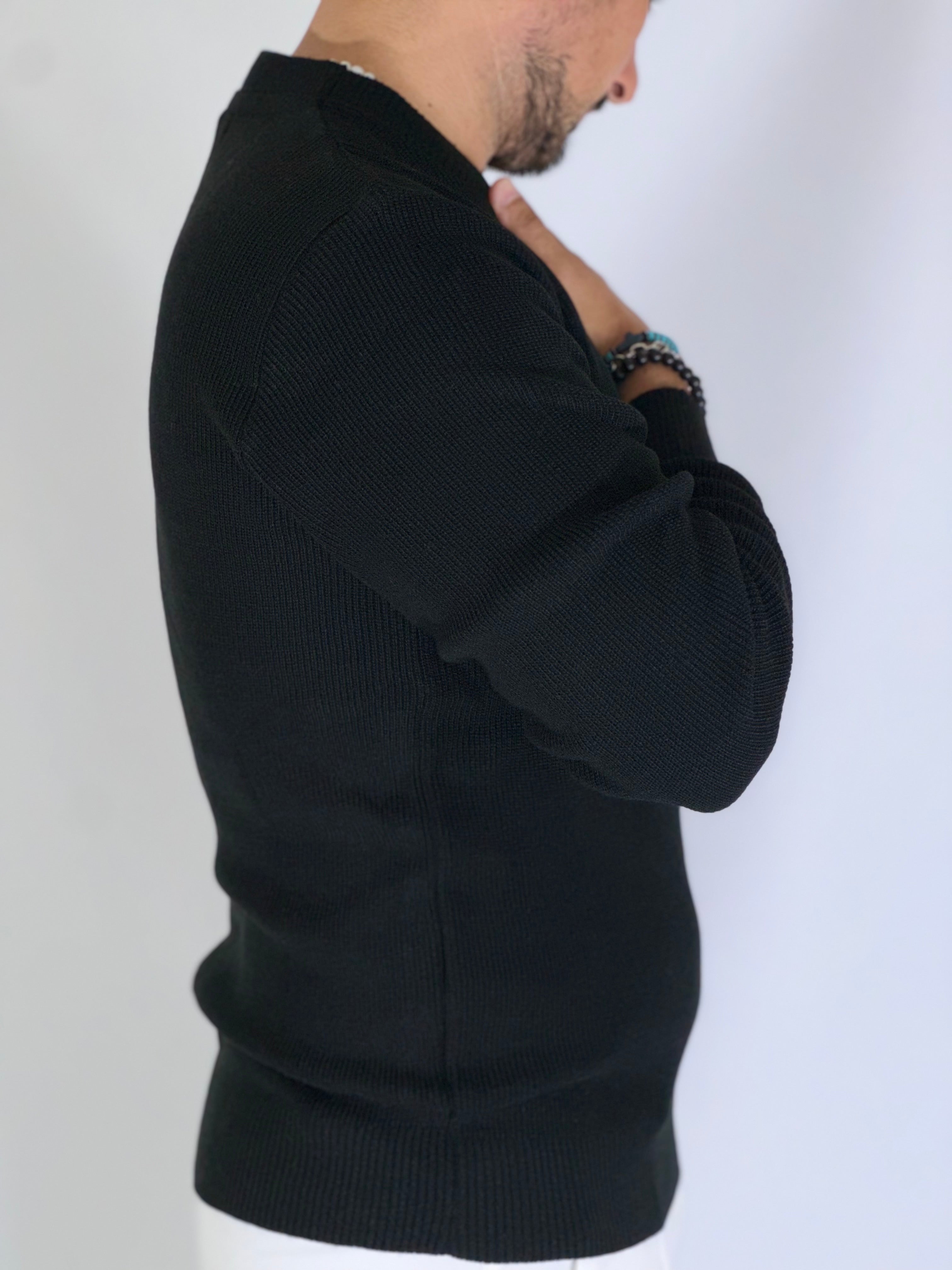 Maglia girocollo nero MF13670