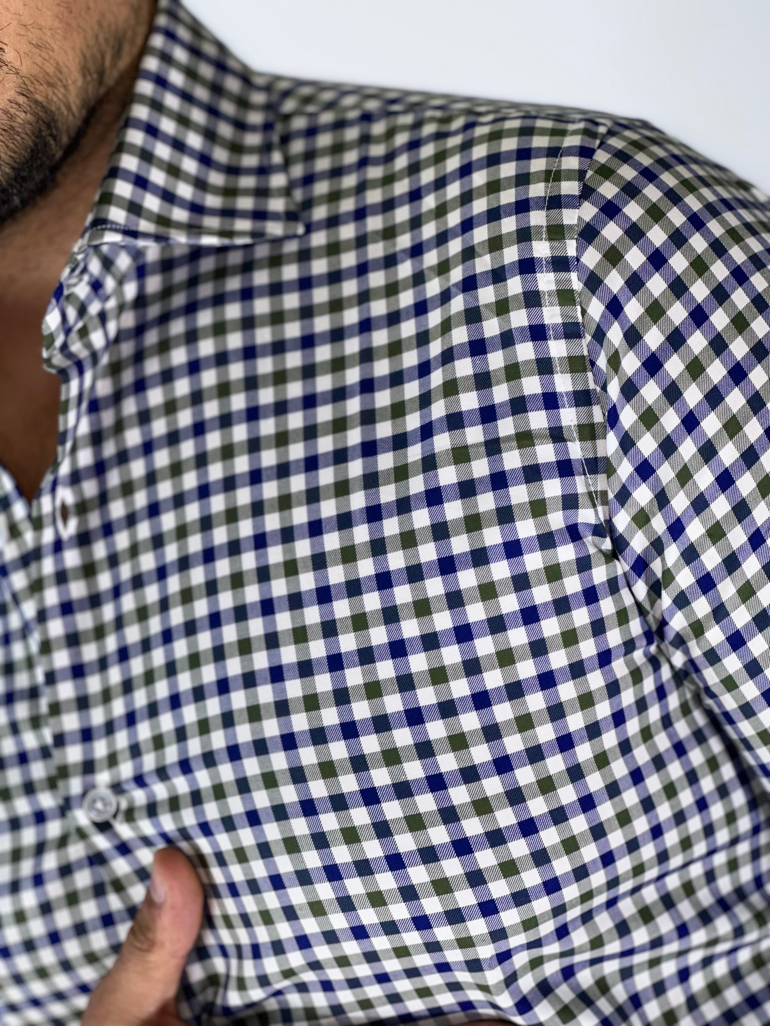 Camicia MIGLIACCIO blu/verde EVEREST
