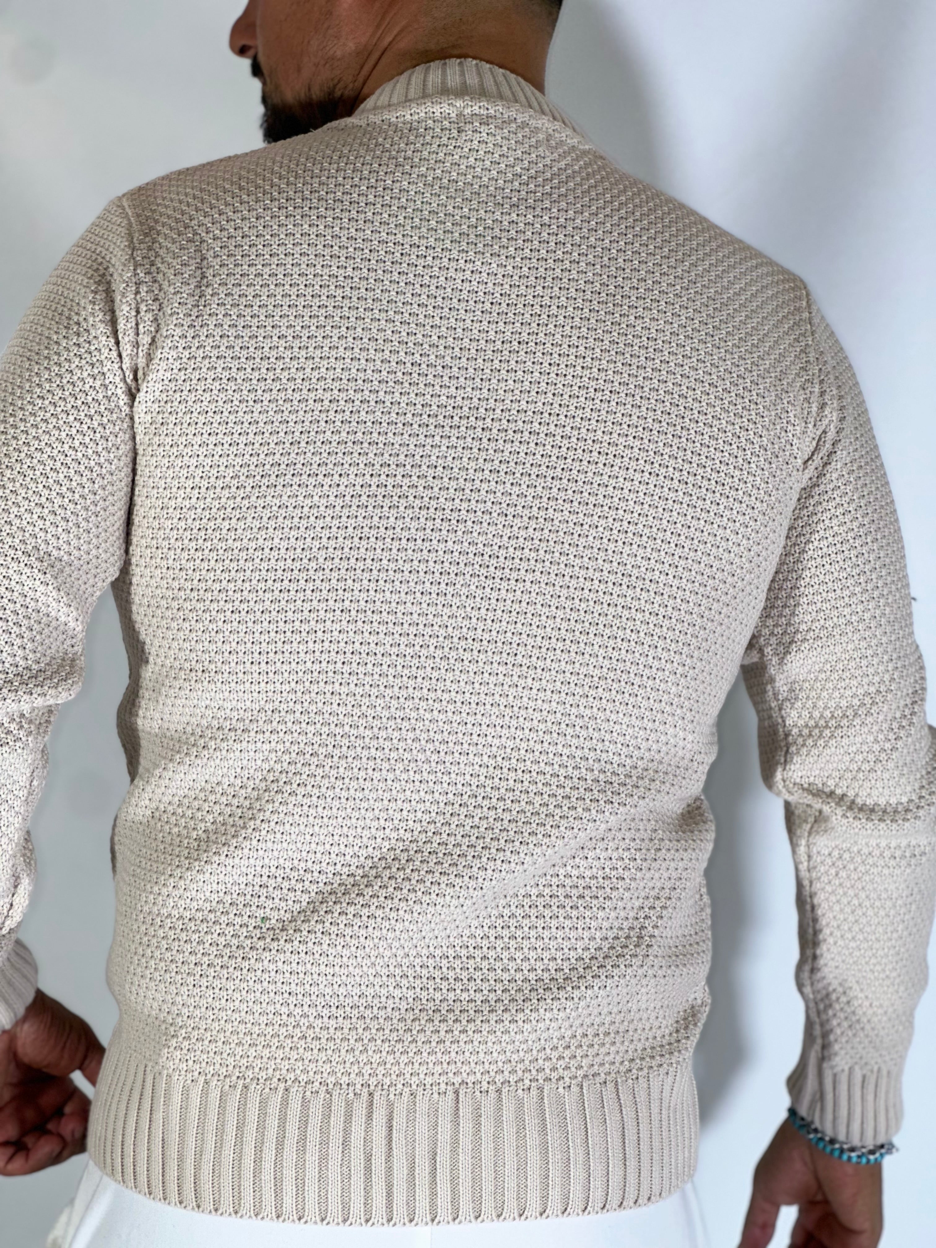 Girocollo grana di riso crema MF2400