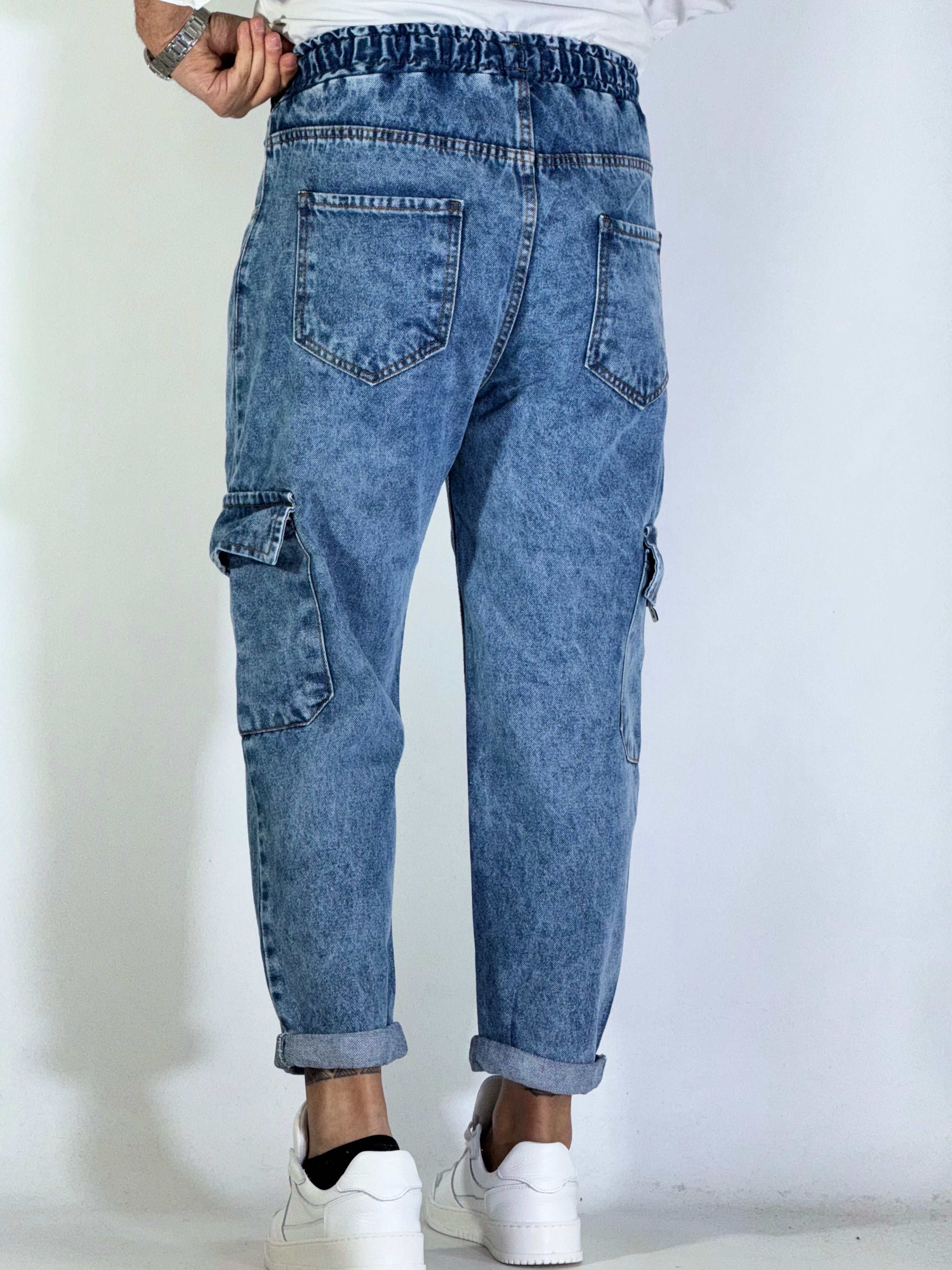 Pantalaccio jeans marmorizzato ART VARENNE