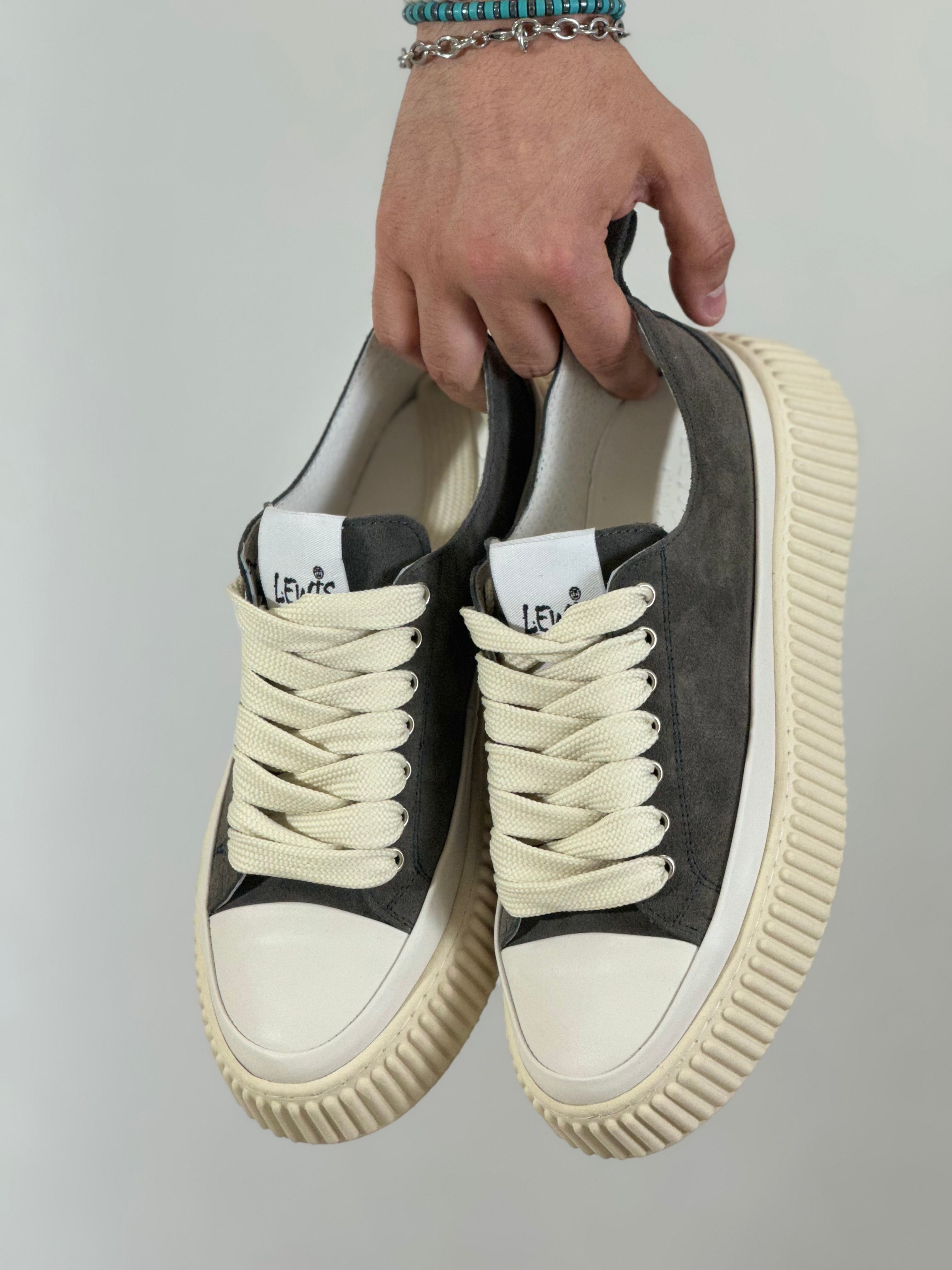 Scarpa LEWIS MILANO camoscio grigio ZHOU