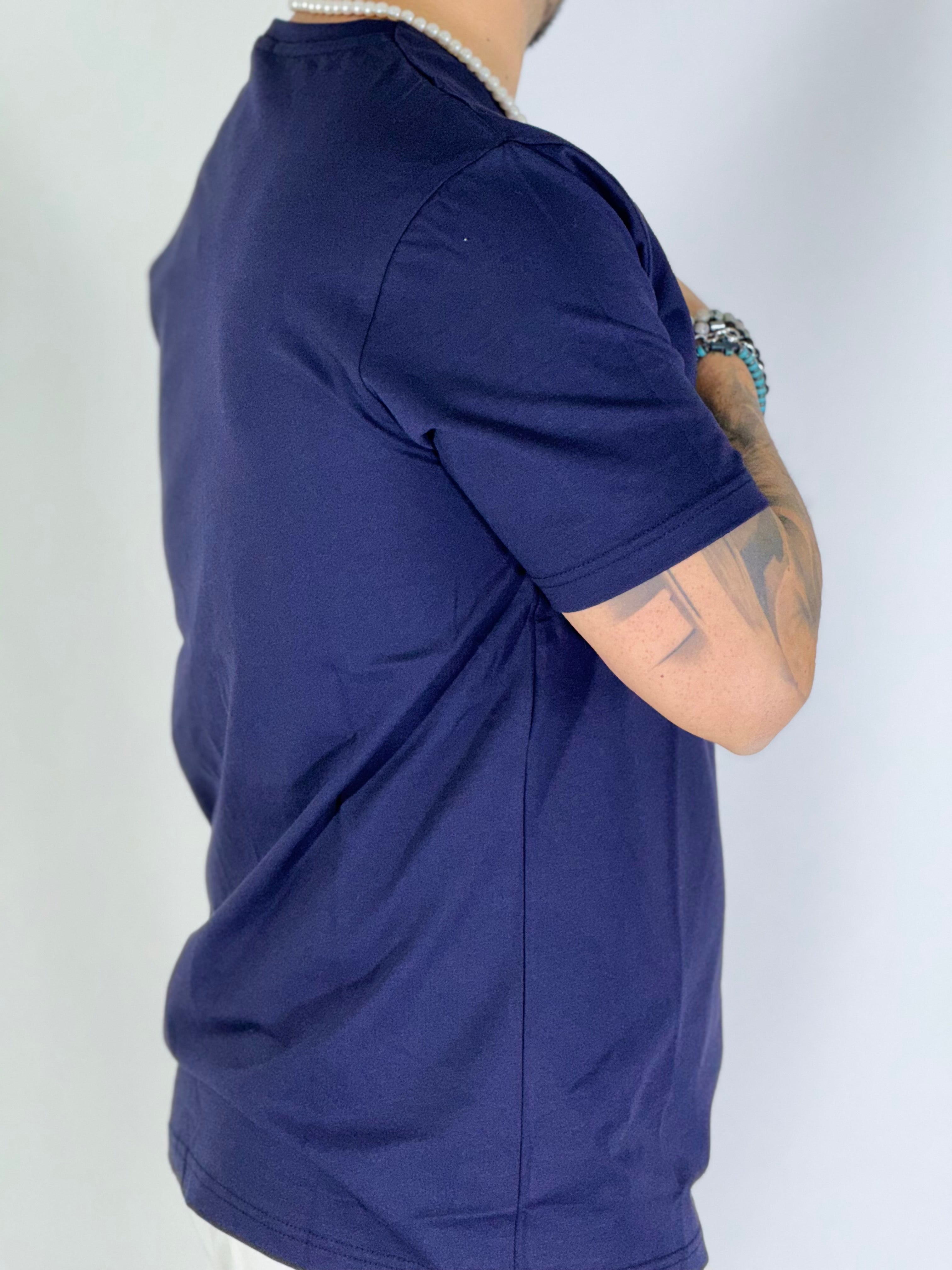 T-Shirt basic blu M19221
