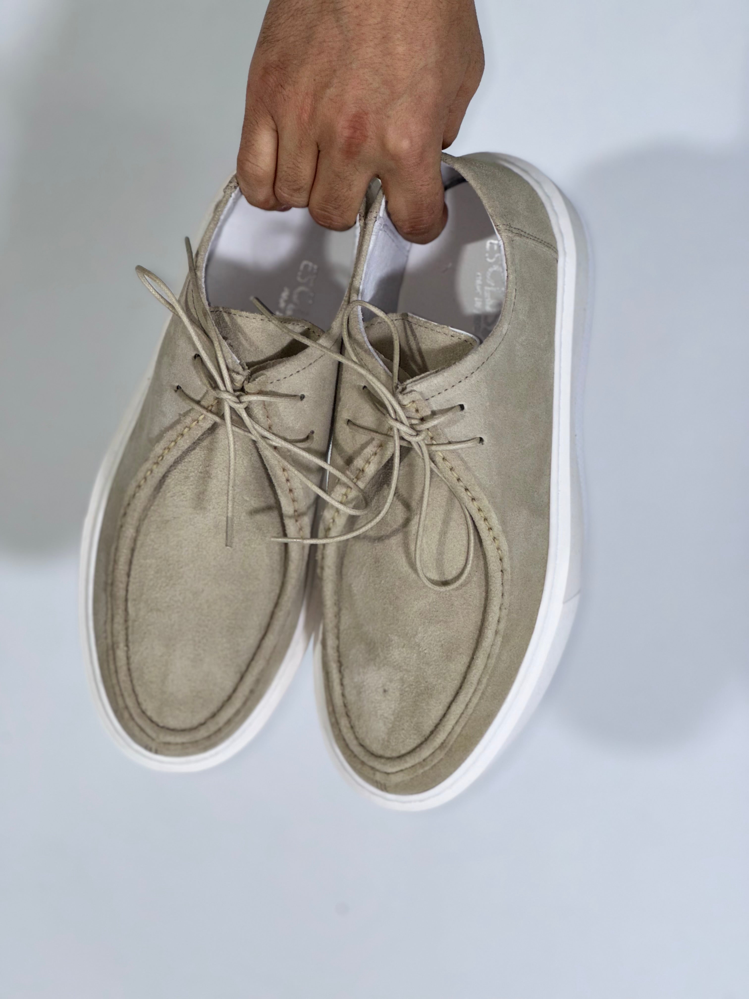 Mocassino casual camoscio beige N73