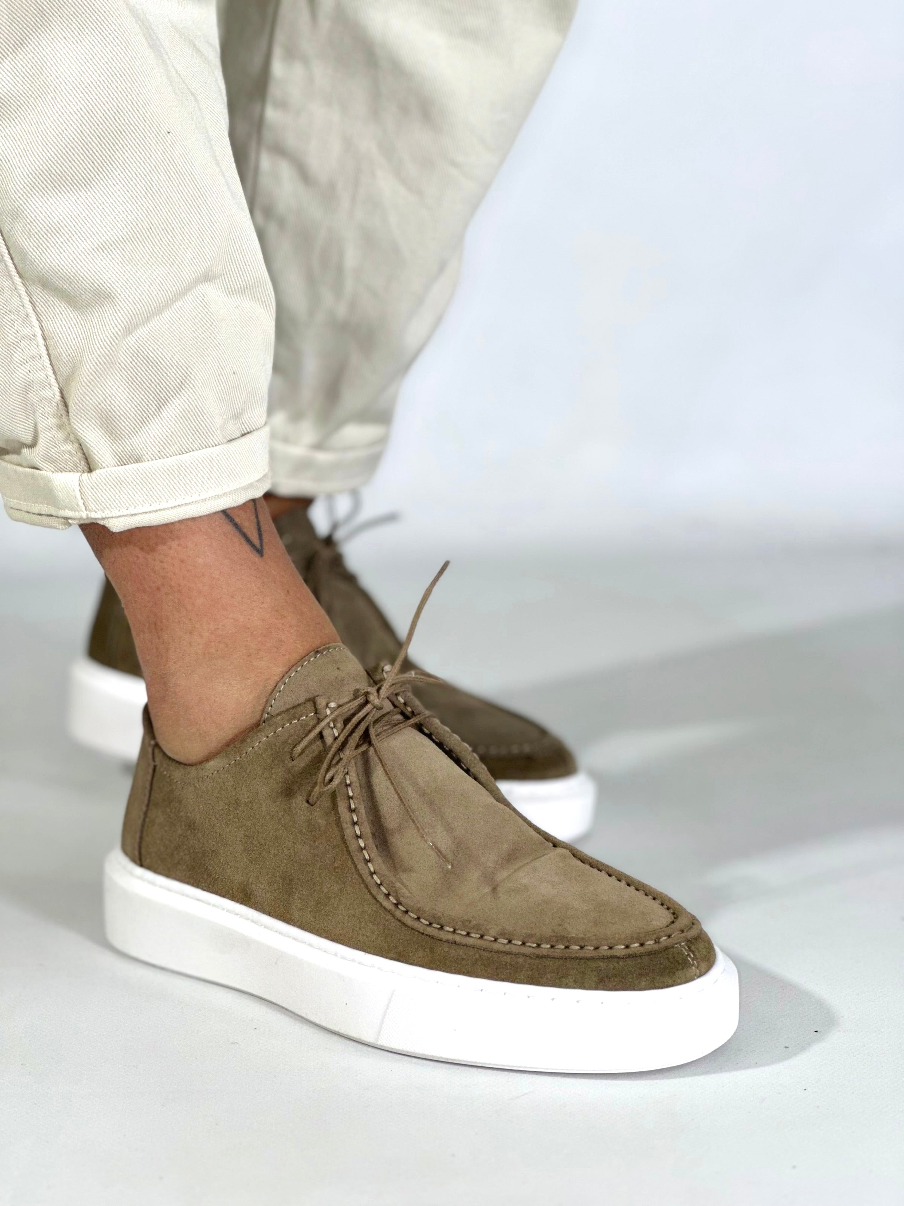 Mocassino casual camoscio taupe N73