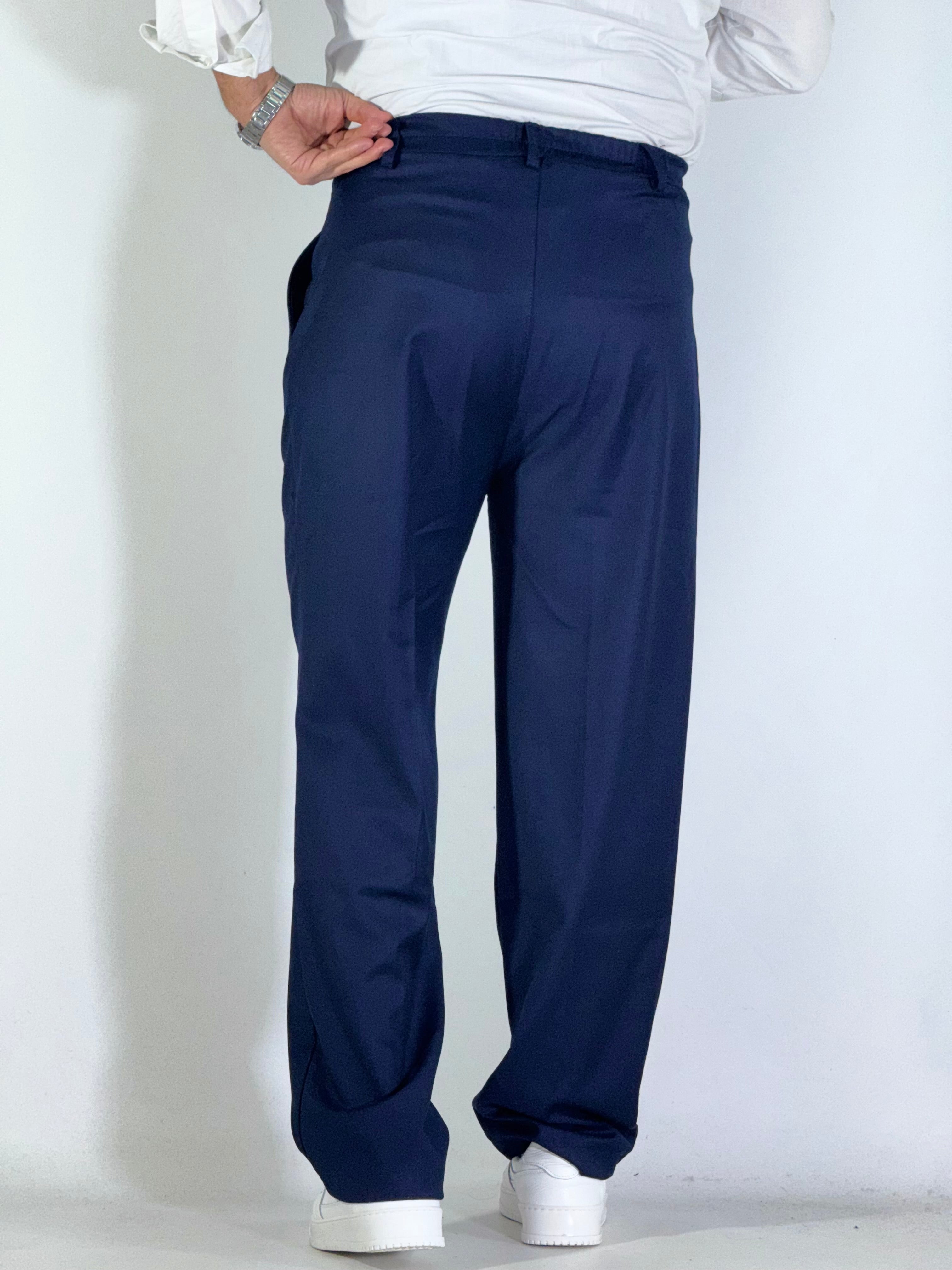 Pantalone palazzo blu UM811