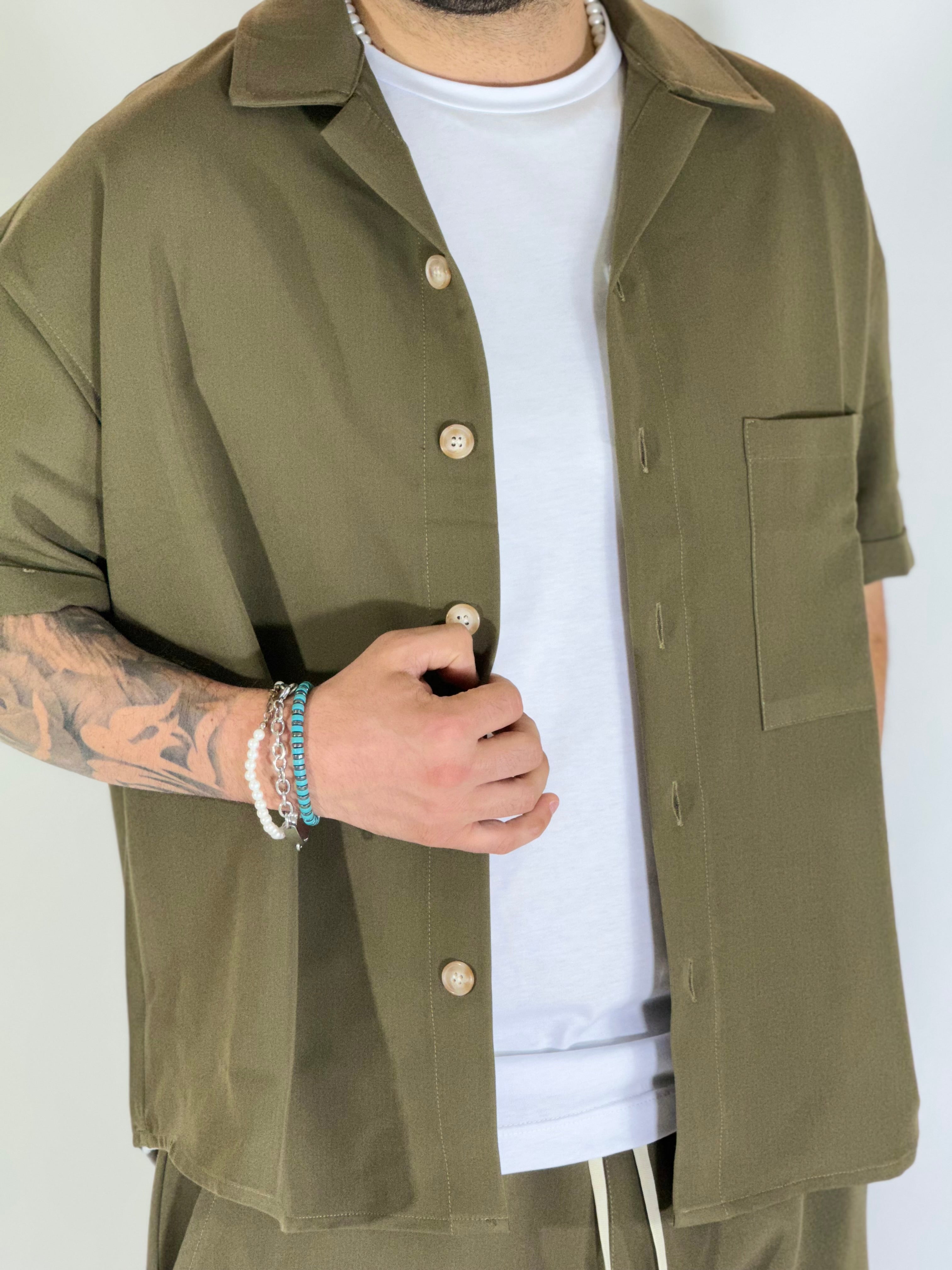 Coordinato sommelier verde GPE552