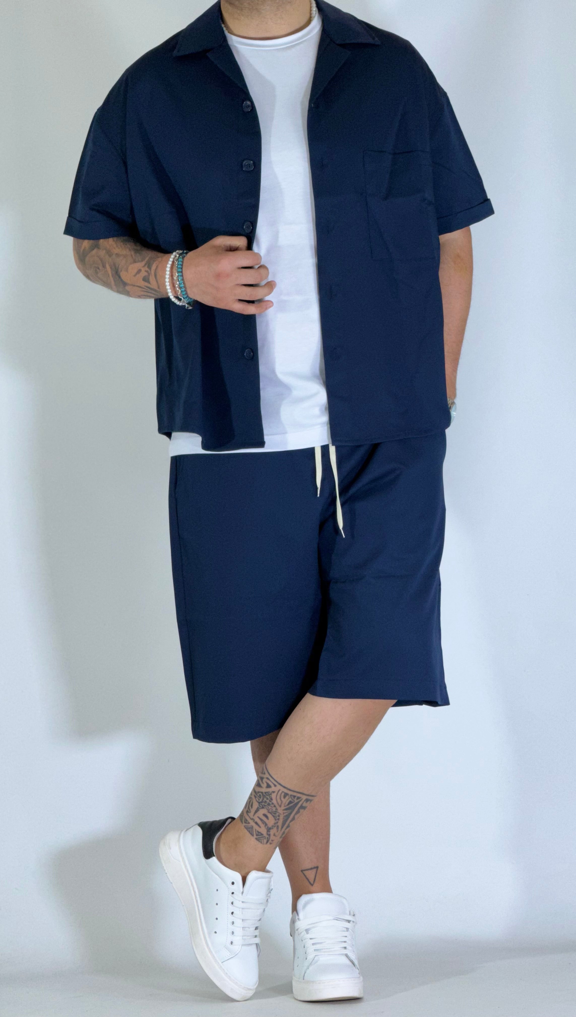 Coordinato sommelier blu GPE552