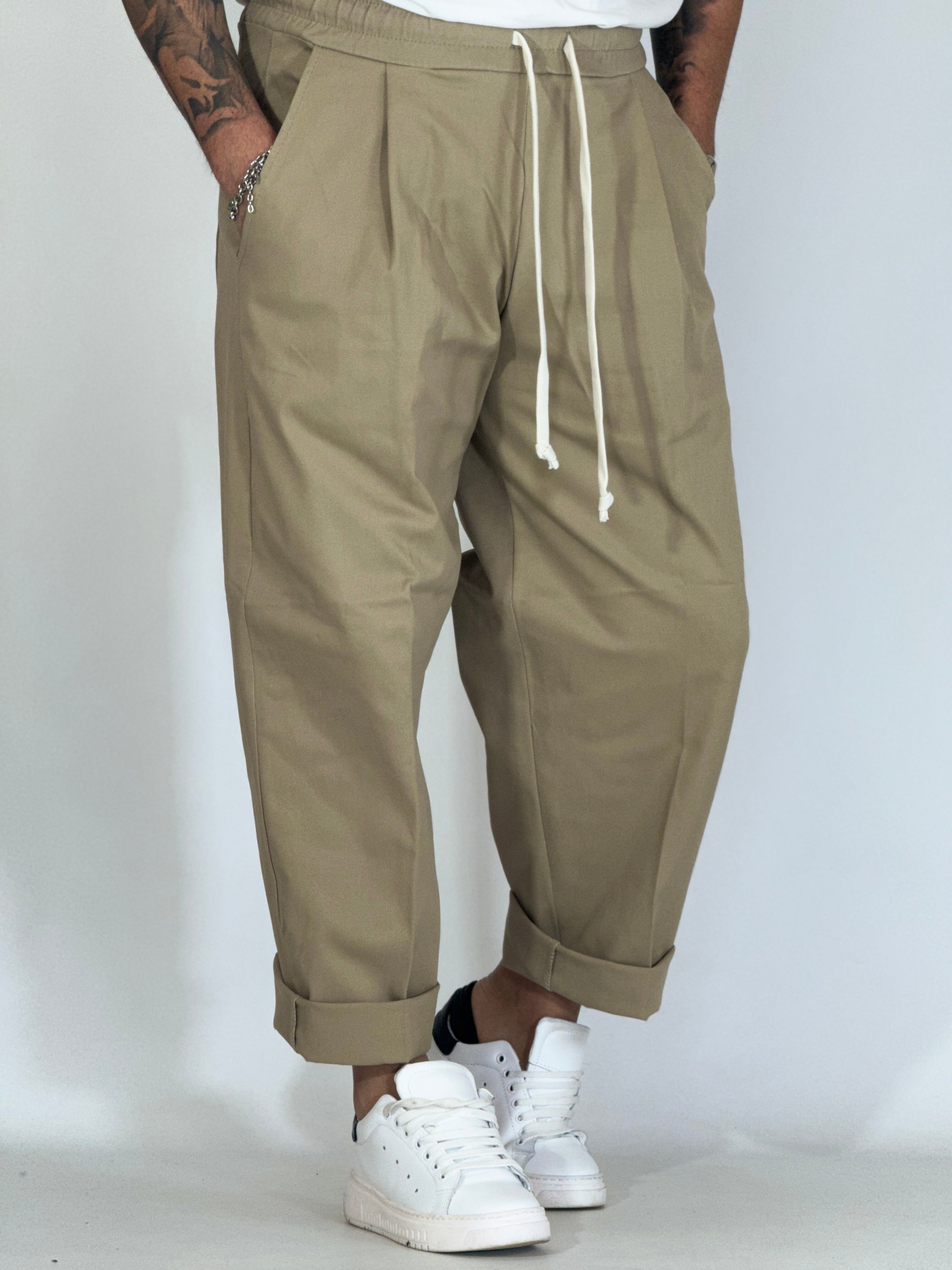 Pantalone japan beige 018101