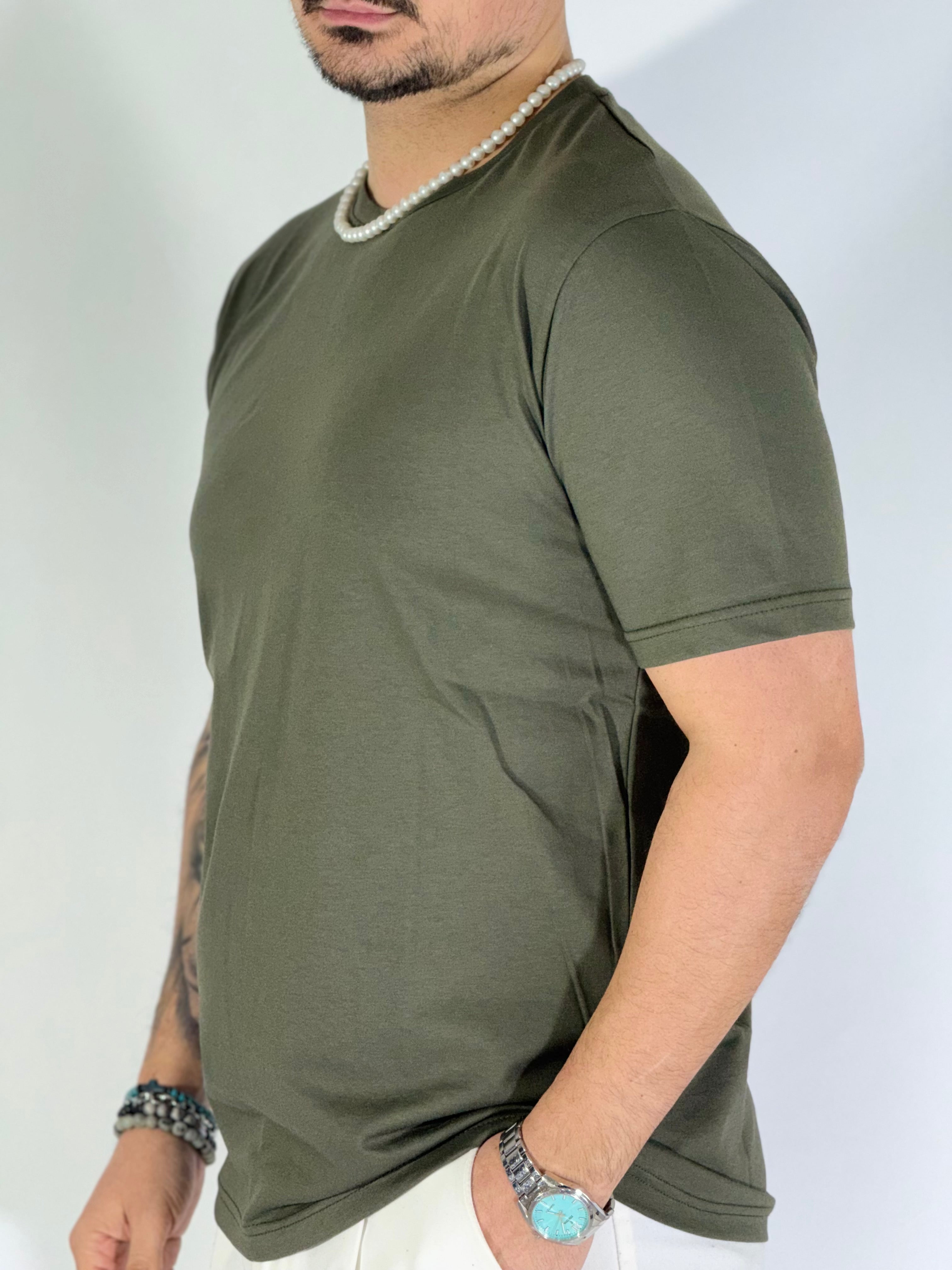 T-Shirt basic militare M19221