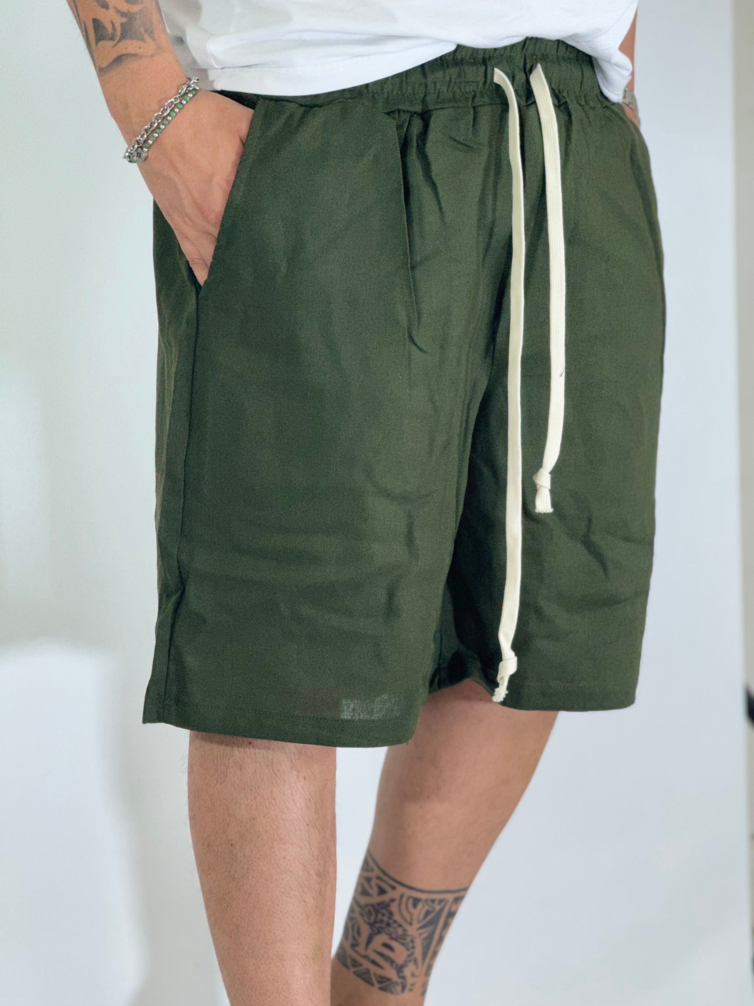 Bermuda lino verde UG4000
