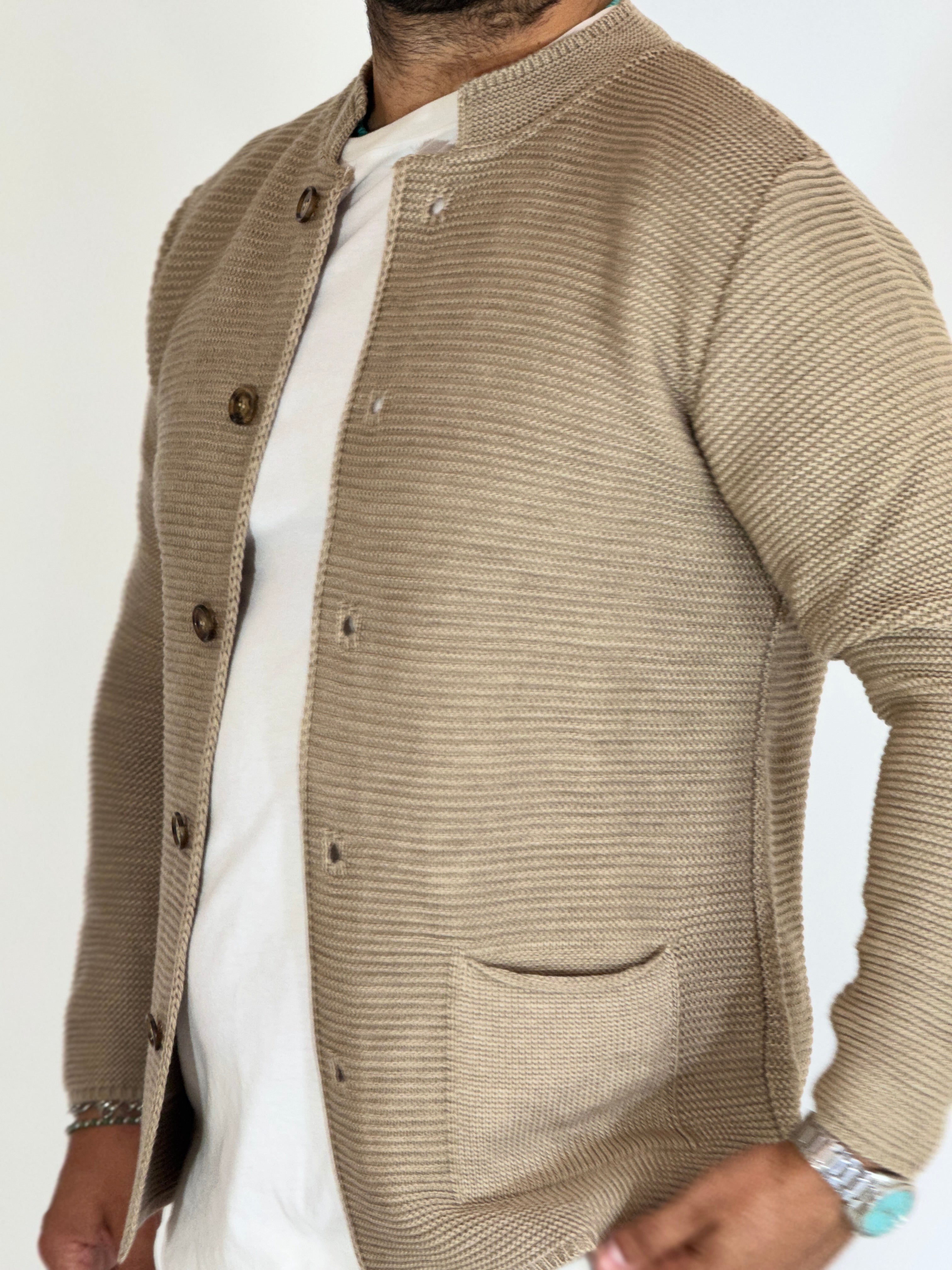 Seven · Cardigan coreano corda