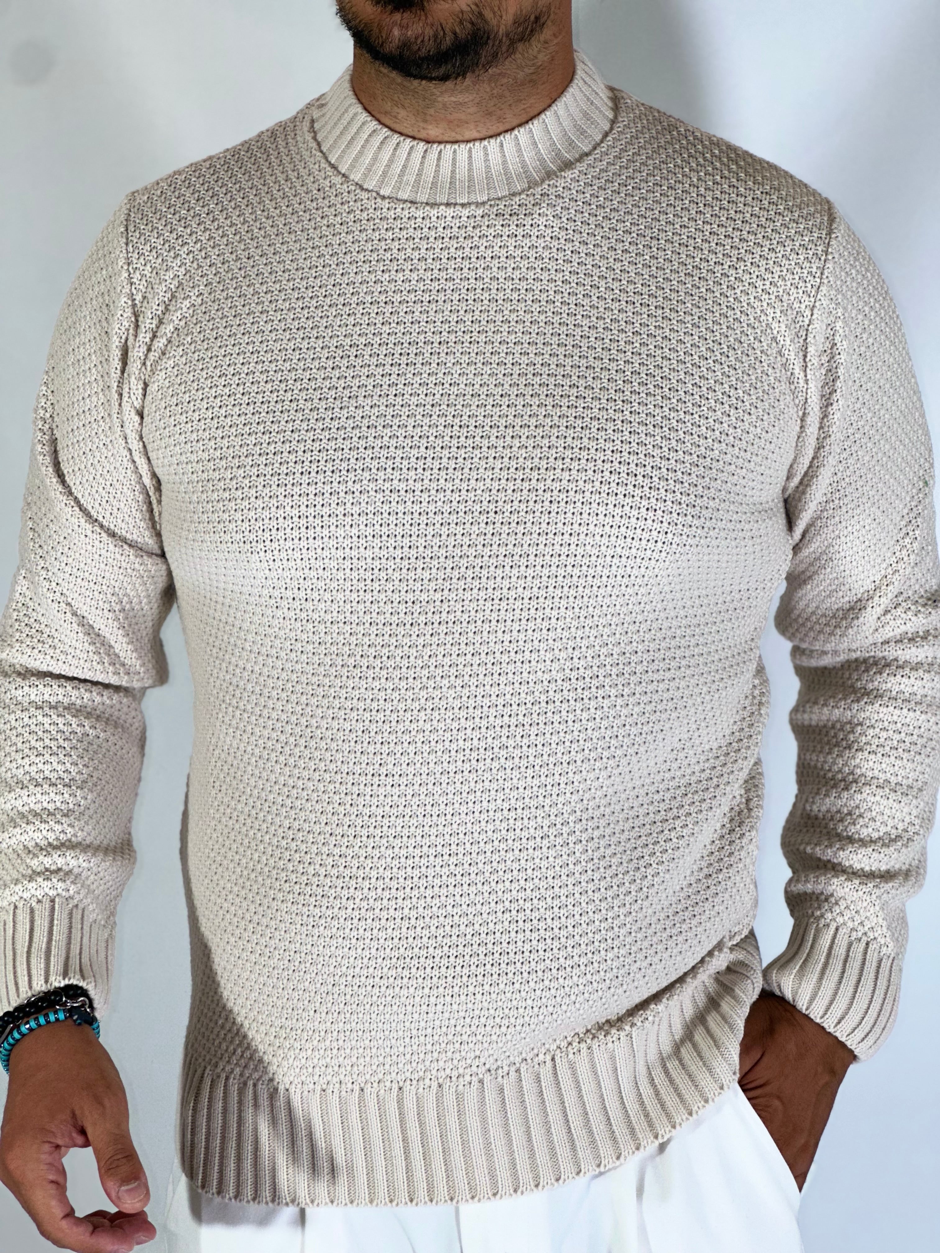 Girocollo grana di riso crema MF2400