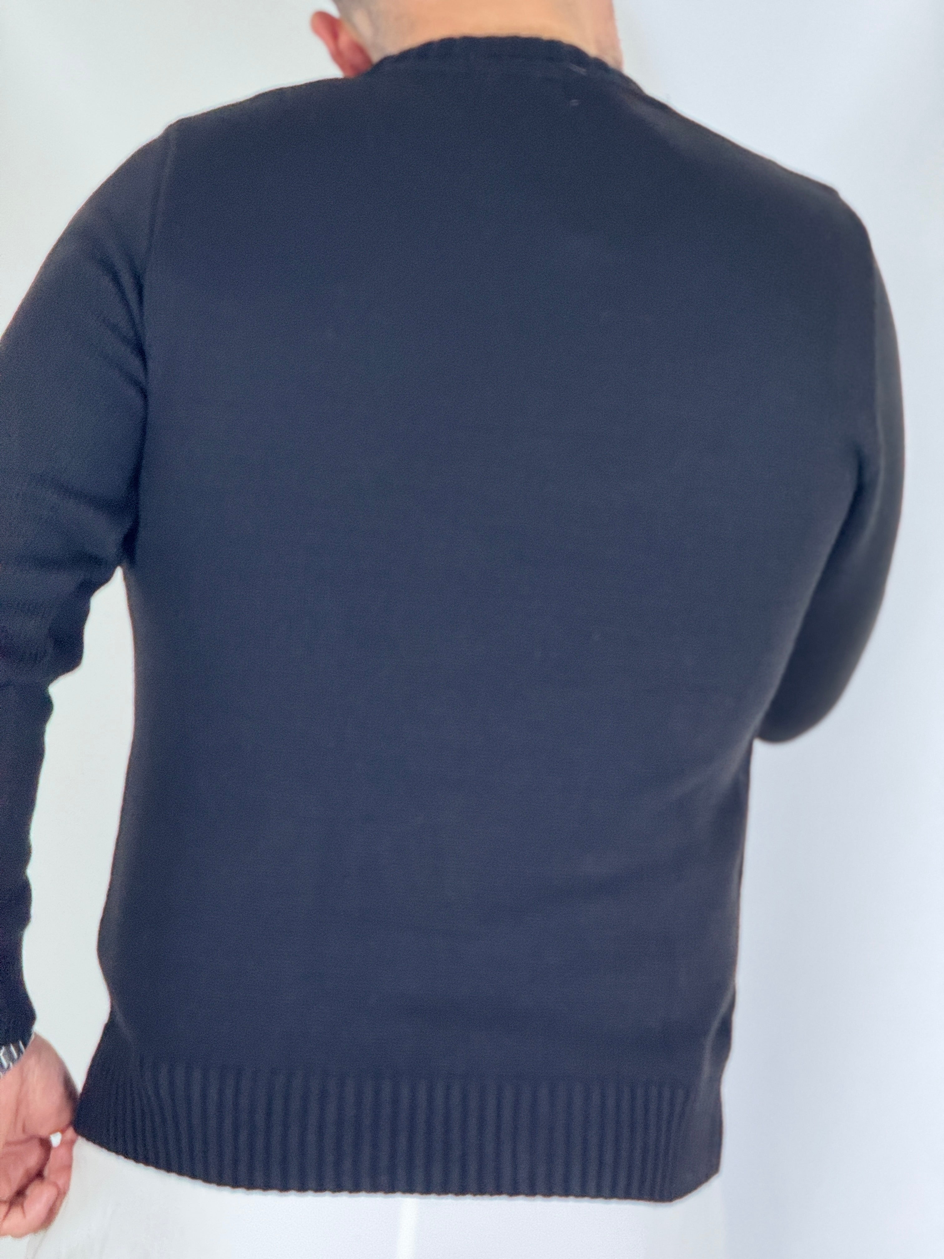 Girocollo basic nero AD25161