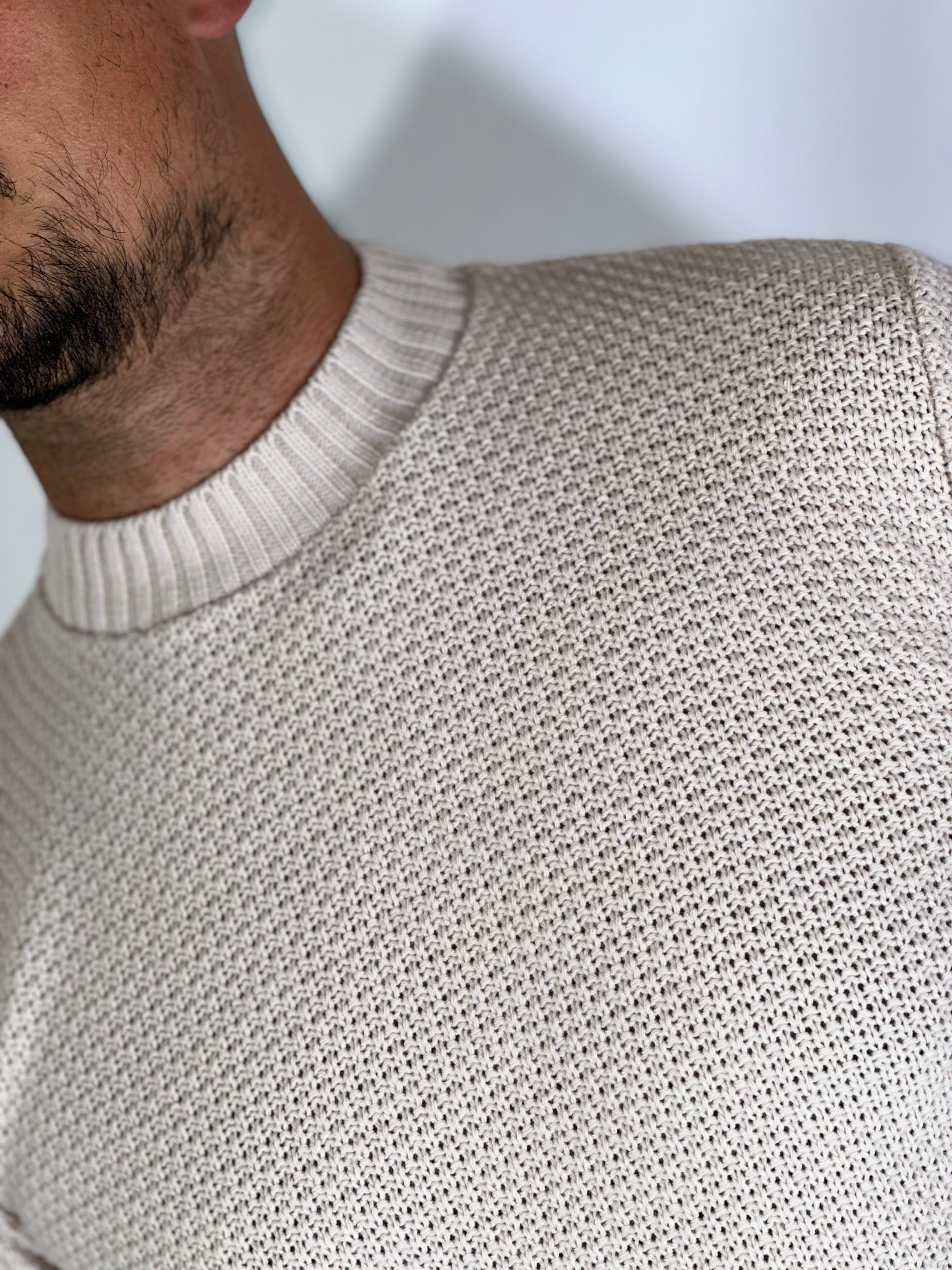 Girocollo grana di riso crema MF2400