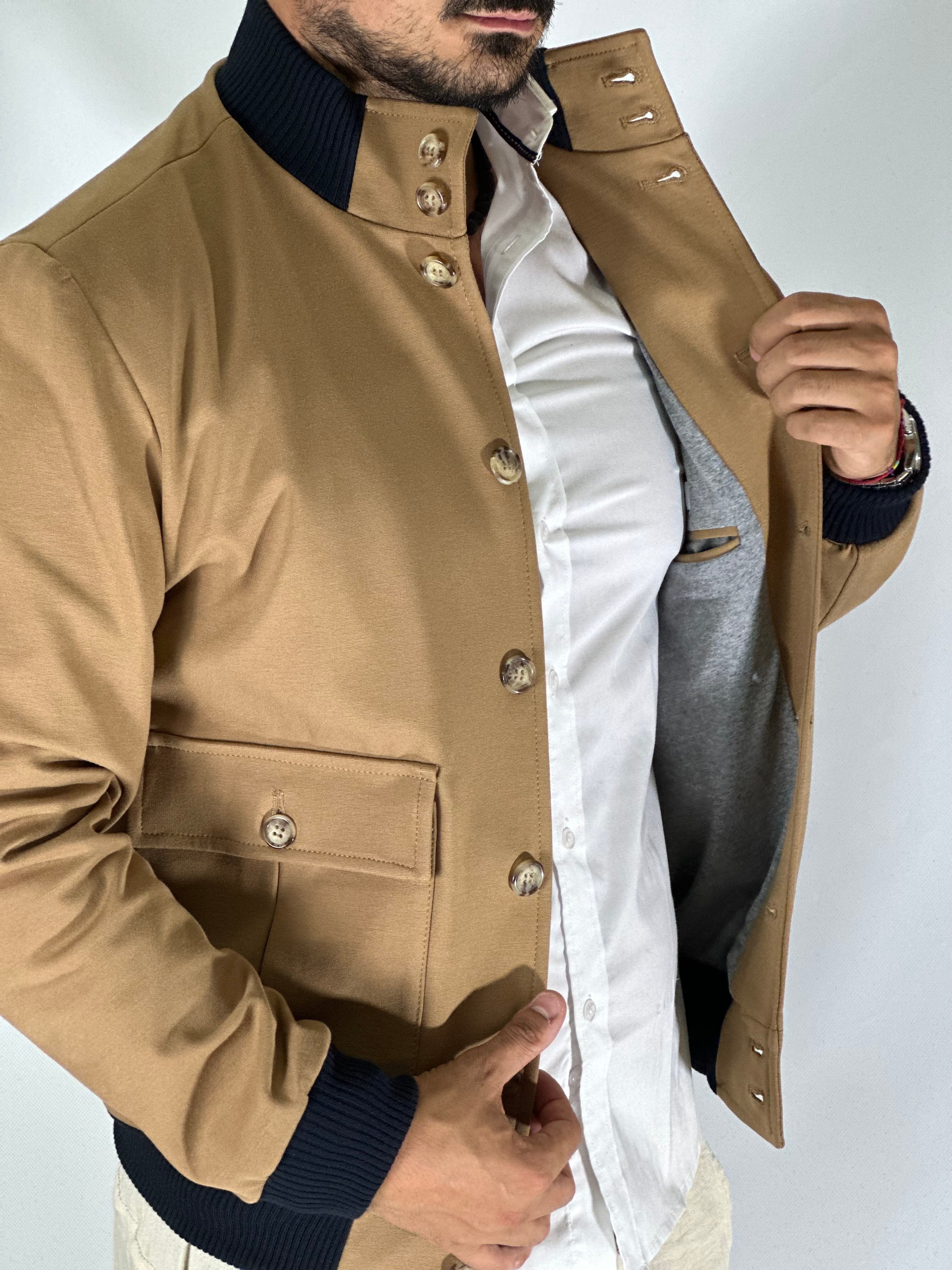 Giubbino bomber cammello BECKHAM