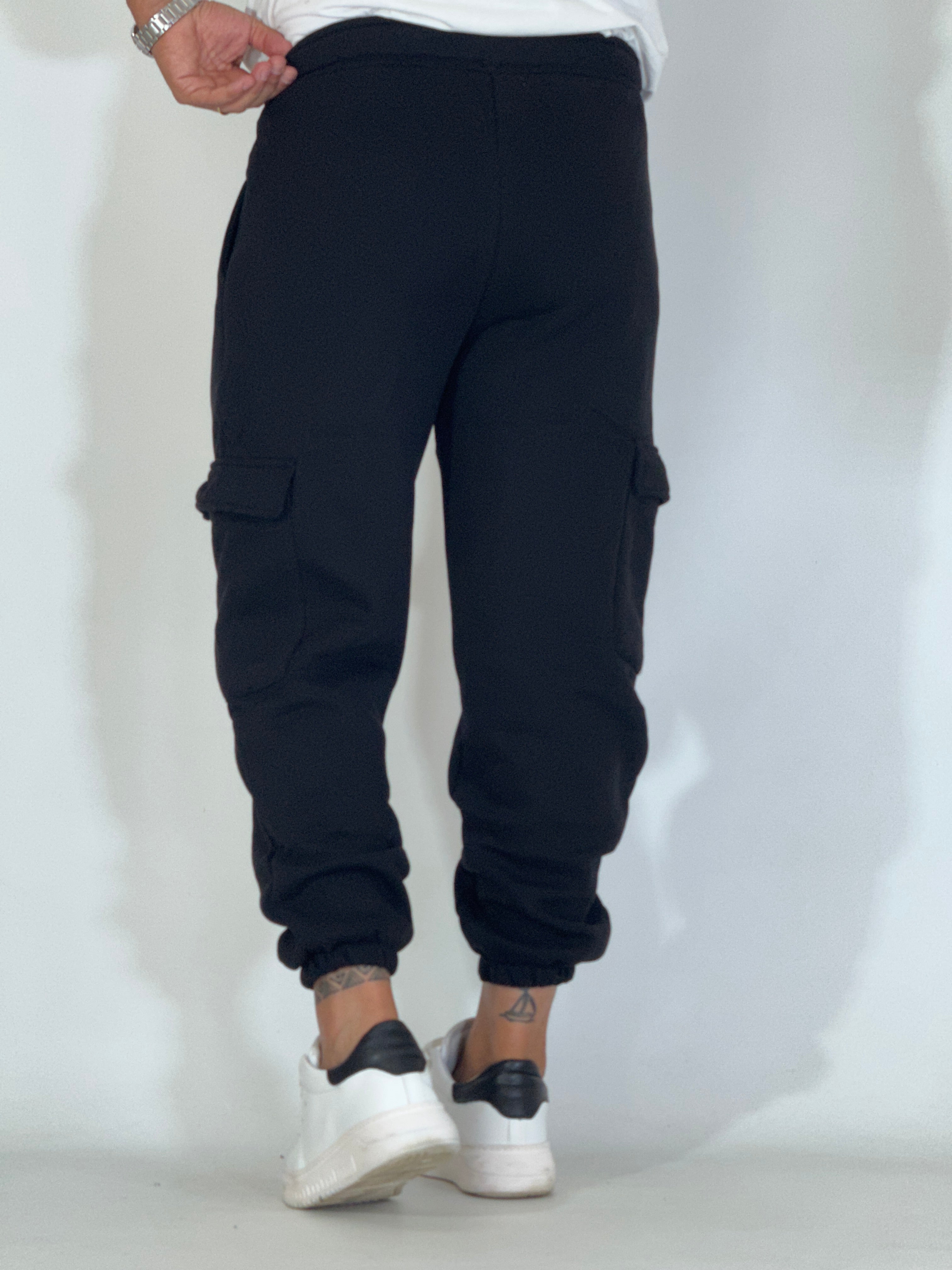 Pantalone tuta CARGO LOW nero