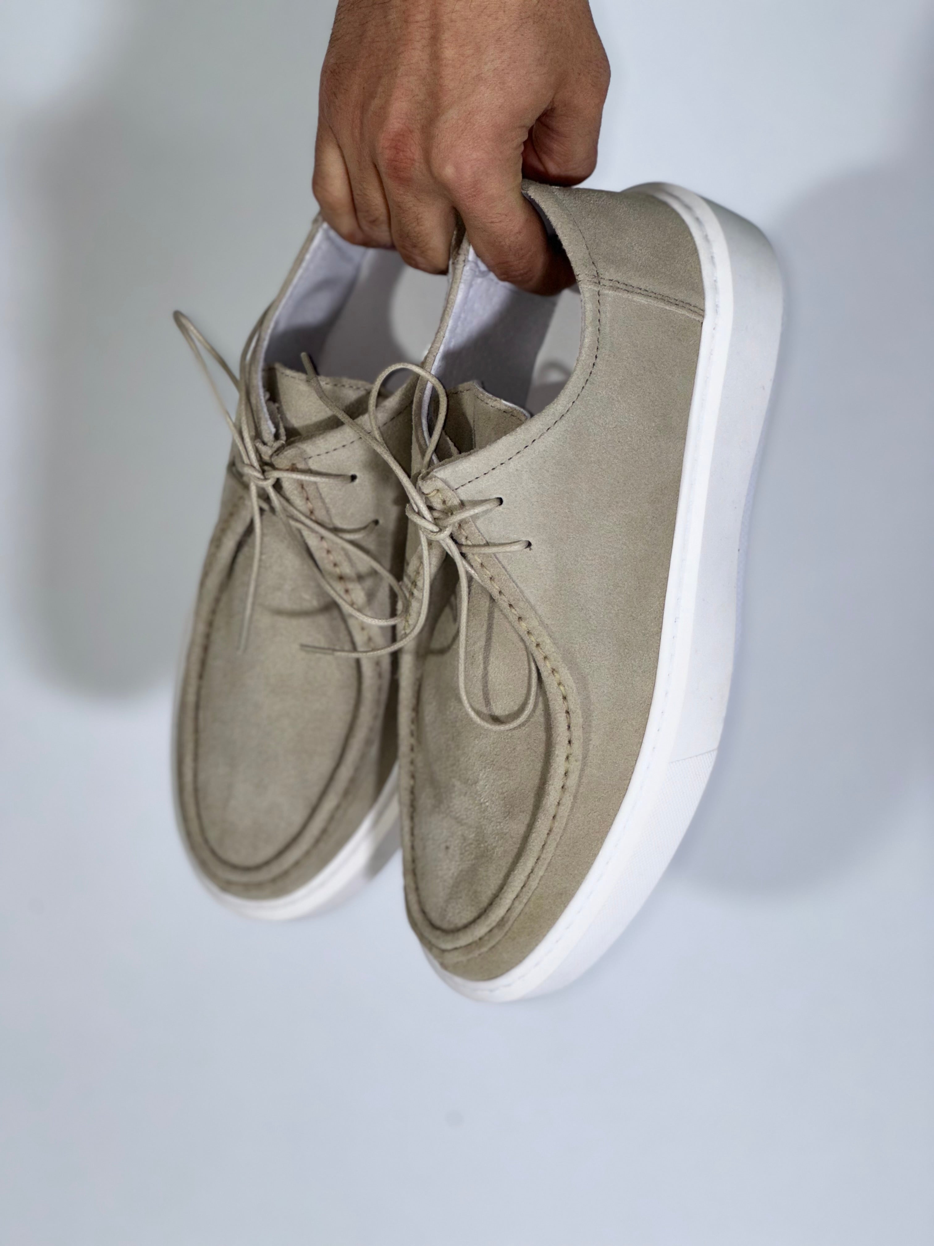 Mocassino casual camoscio beige N73