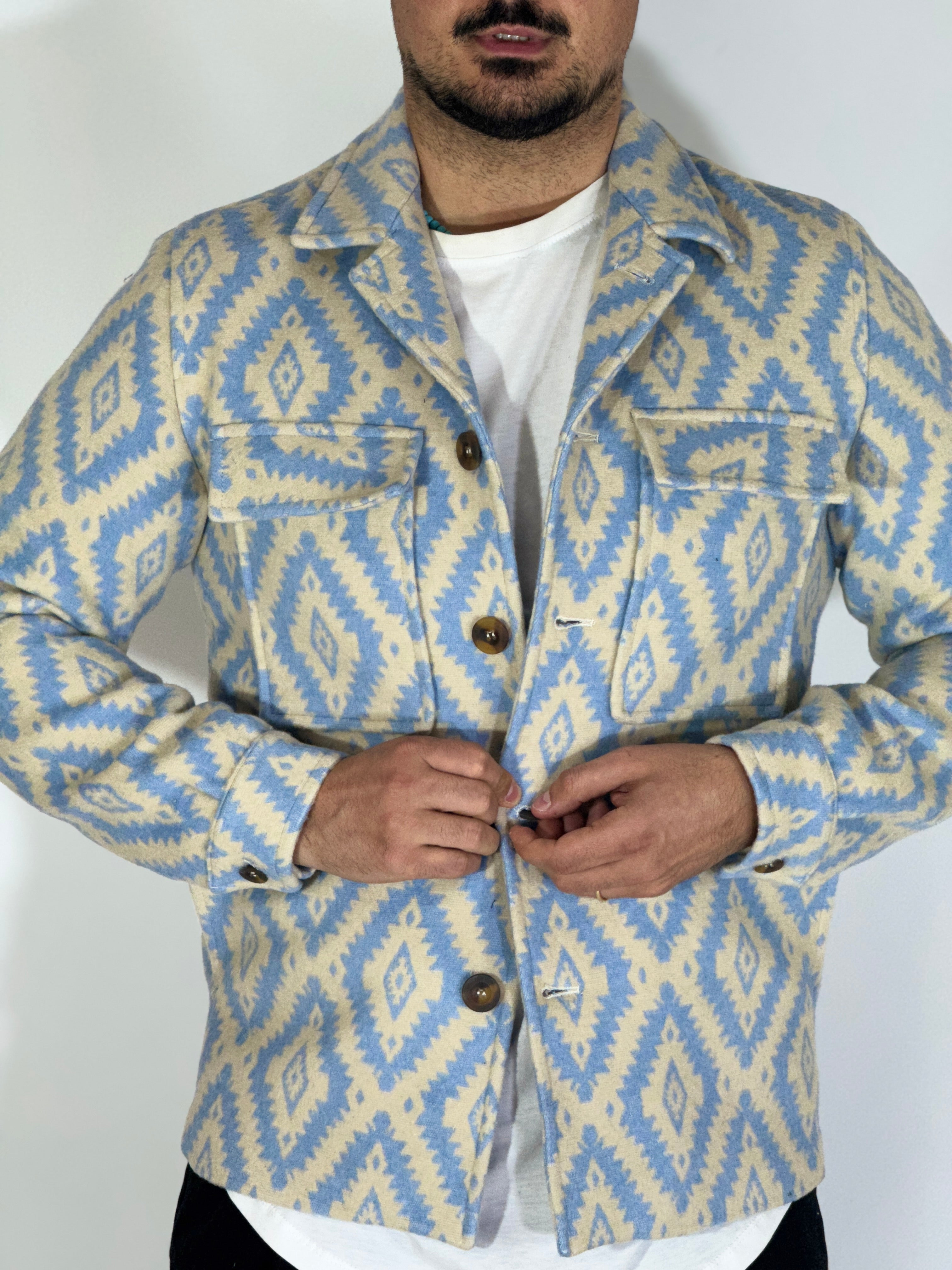 Giacca in pile azteca NANTES