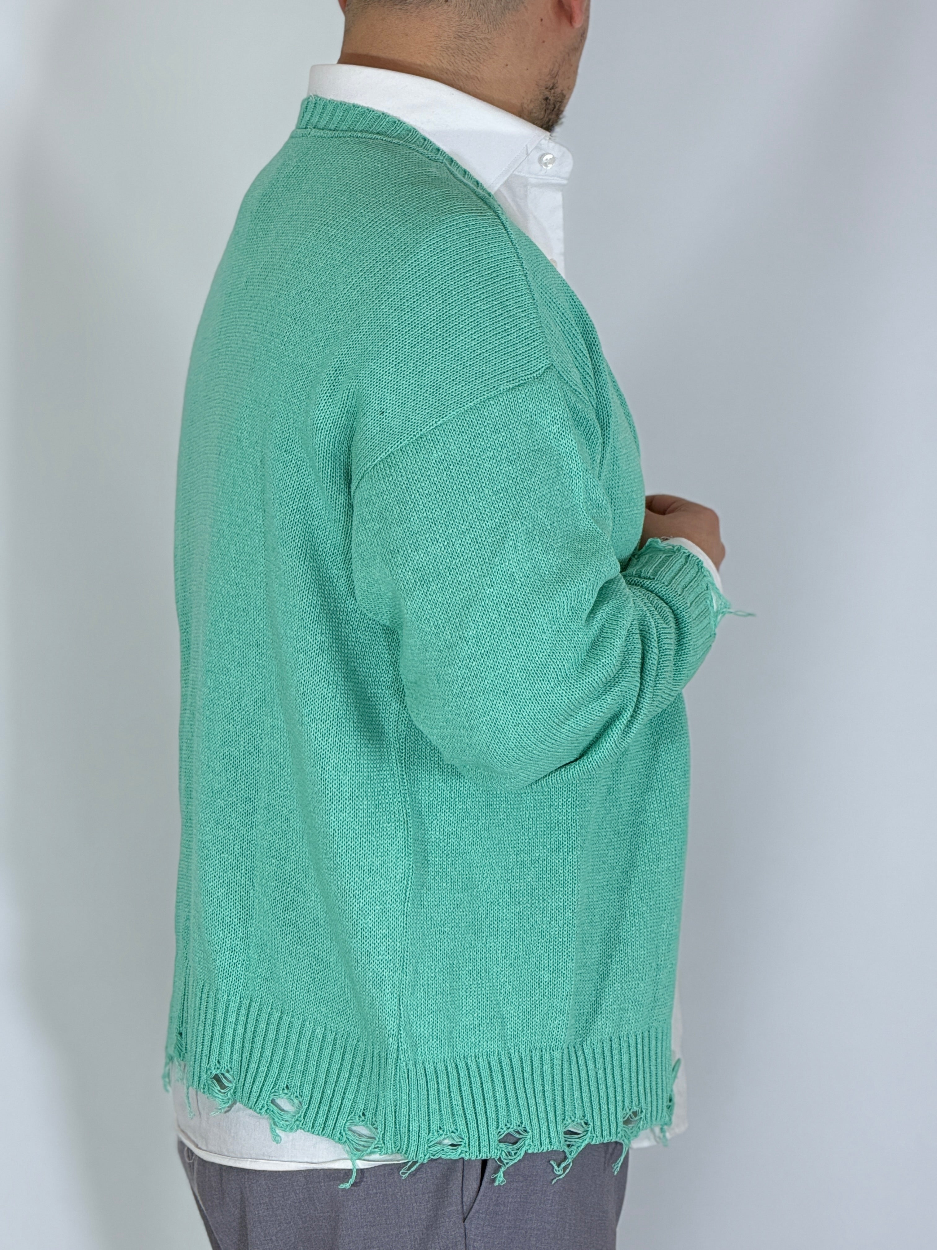 Cardigan verde acqua TBS2603