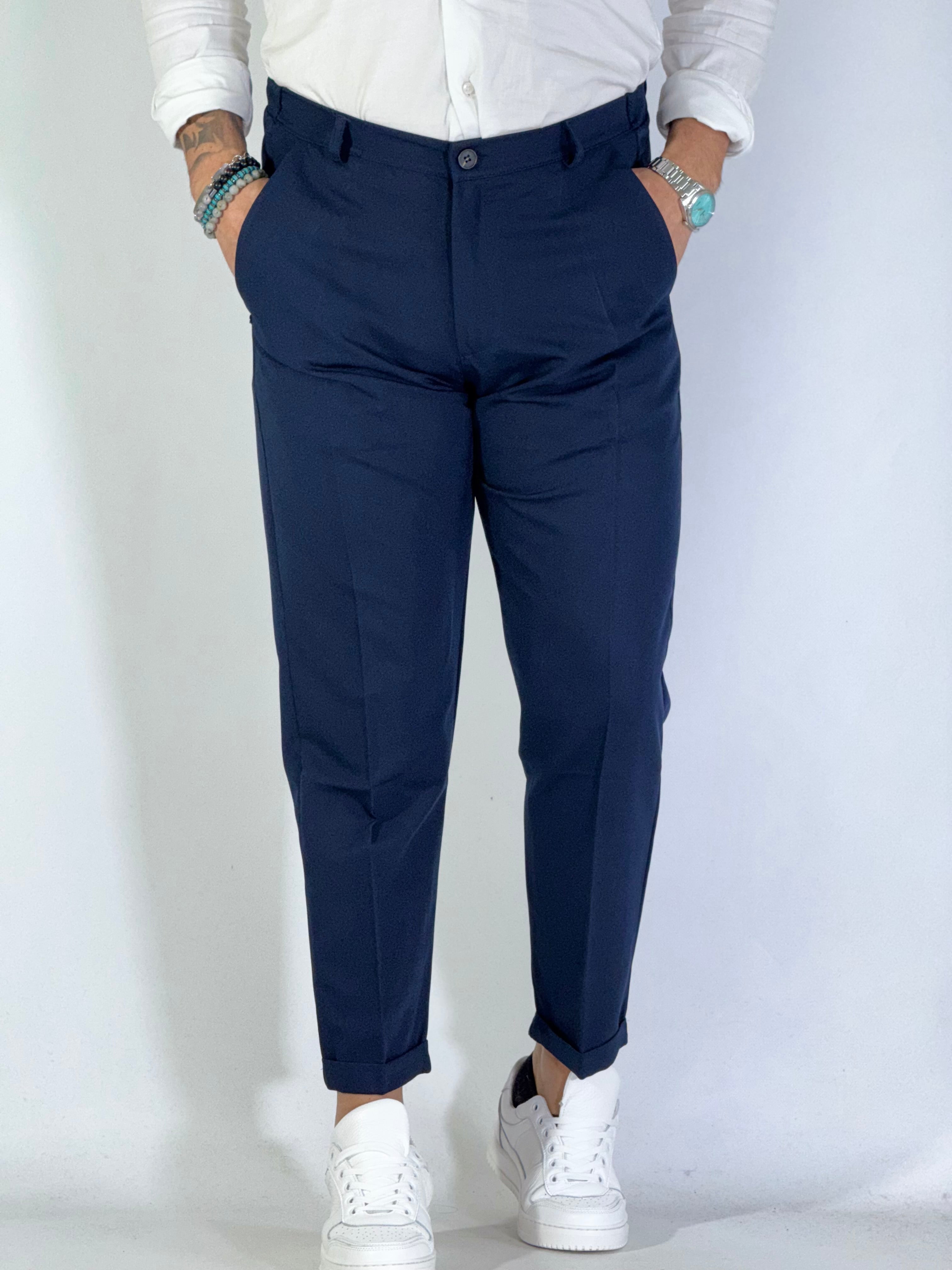 Pantalone elegante blu UM486