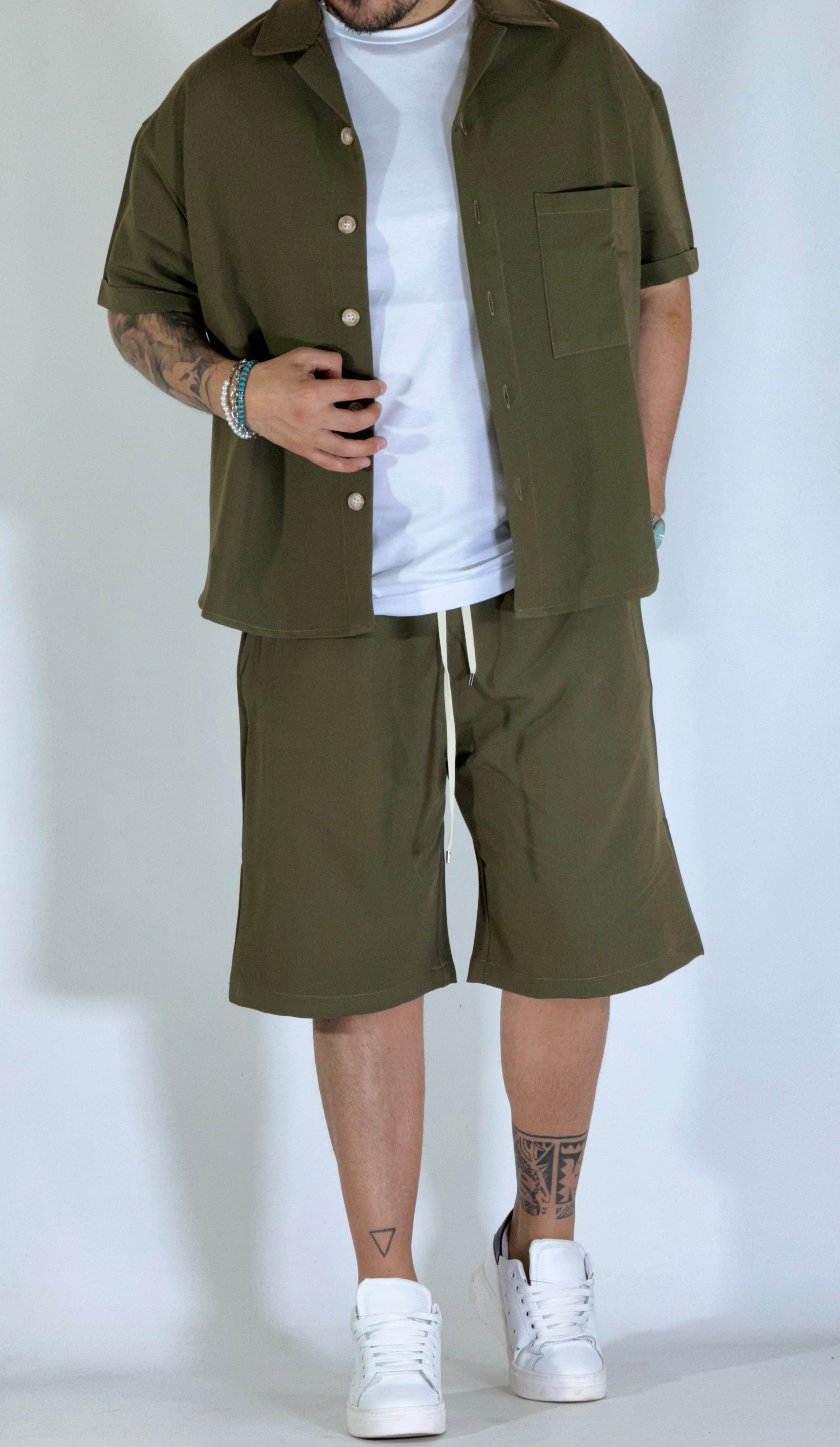 Coordinato sommelier verde GPE552