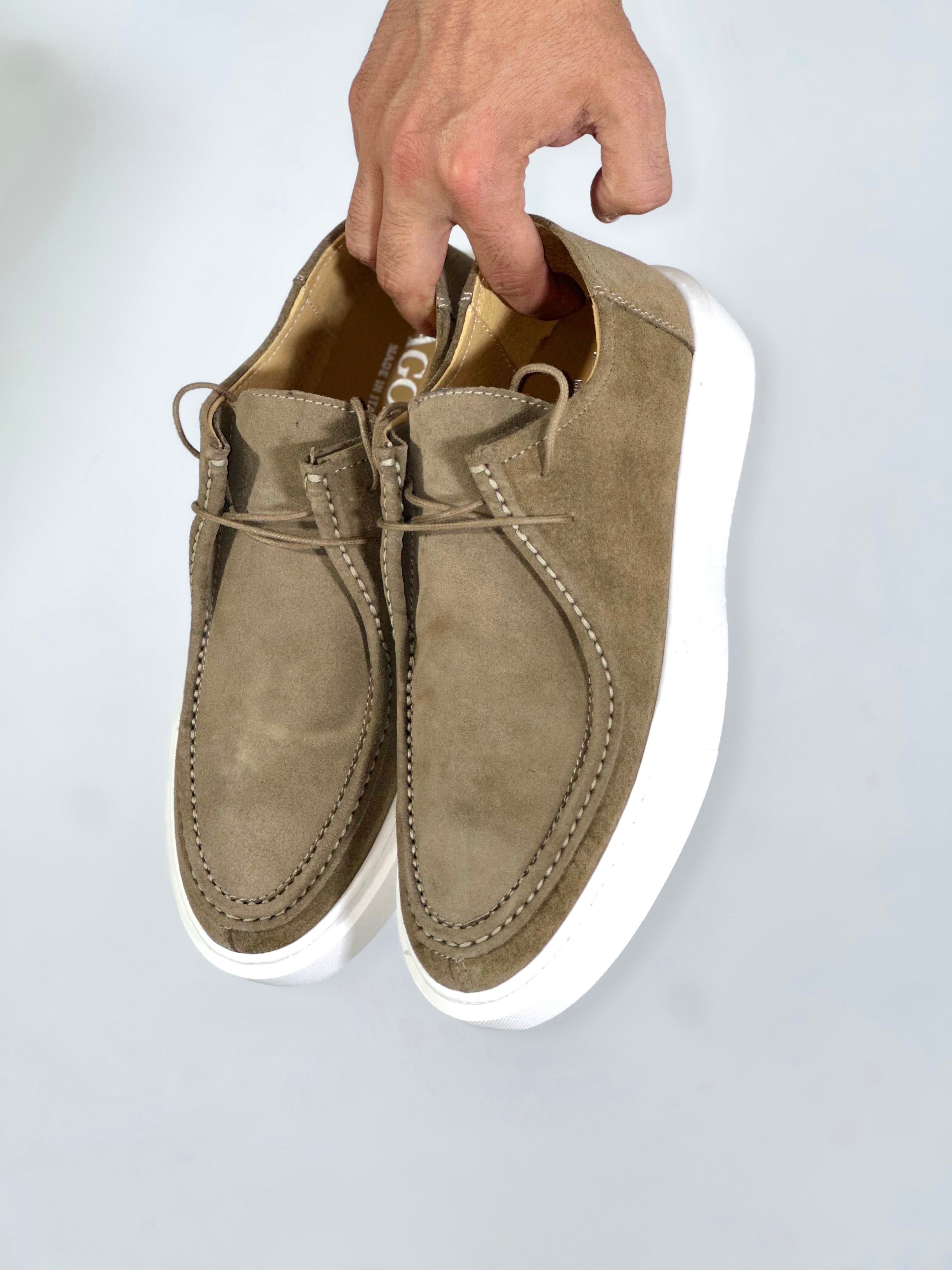 Mocassino casual camoscio taupe N73