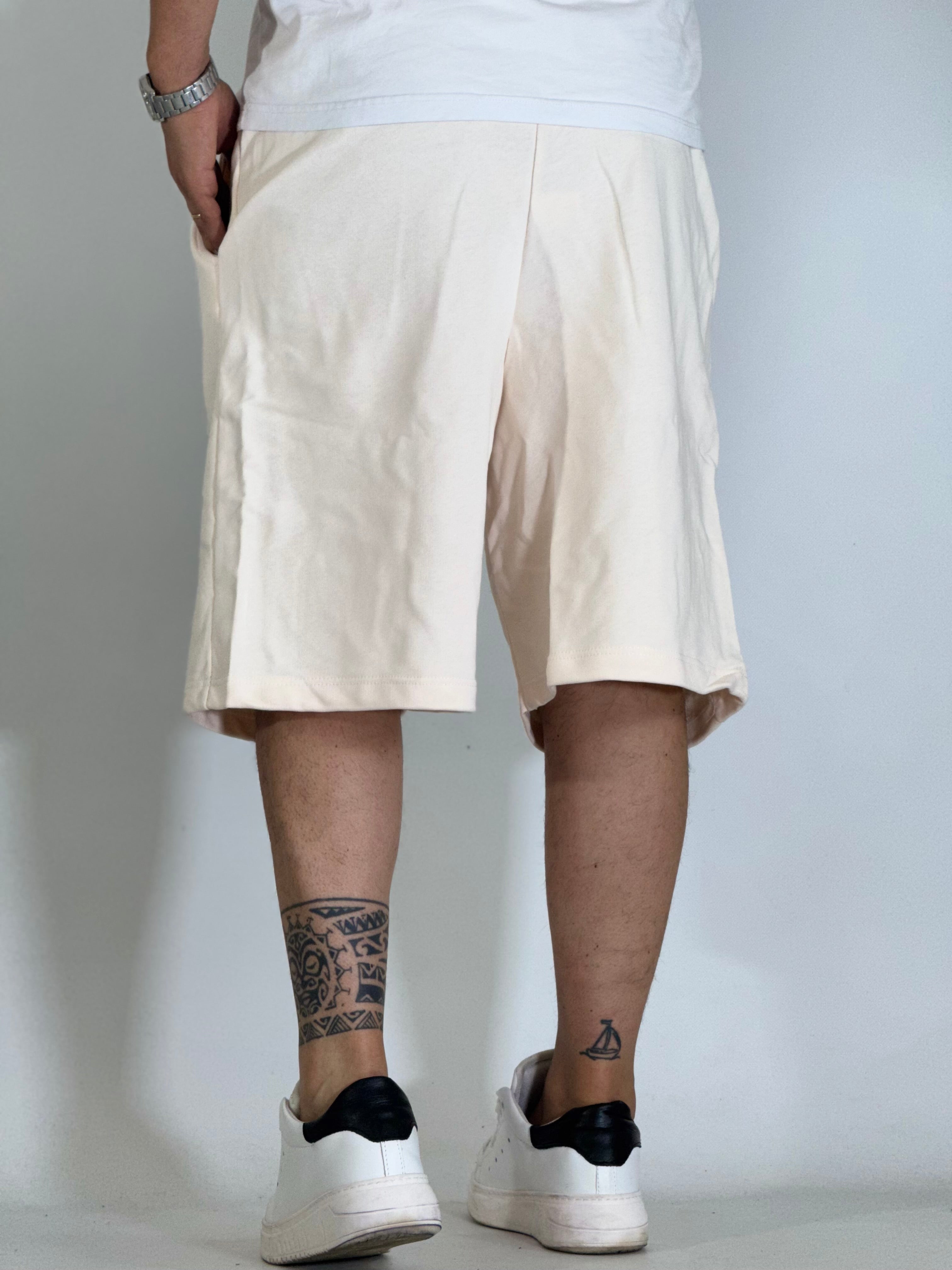 Bermuda tuta over crema YB180