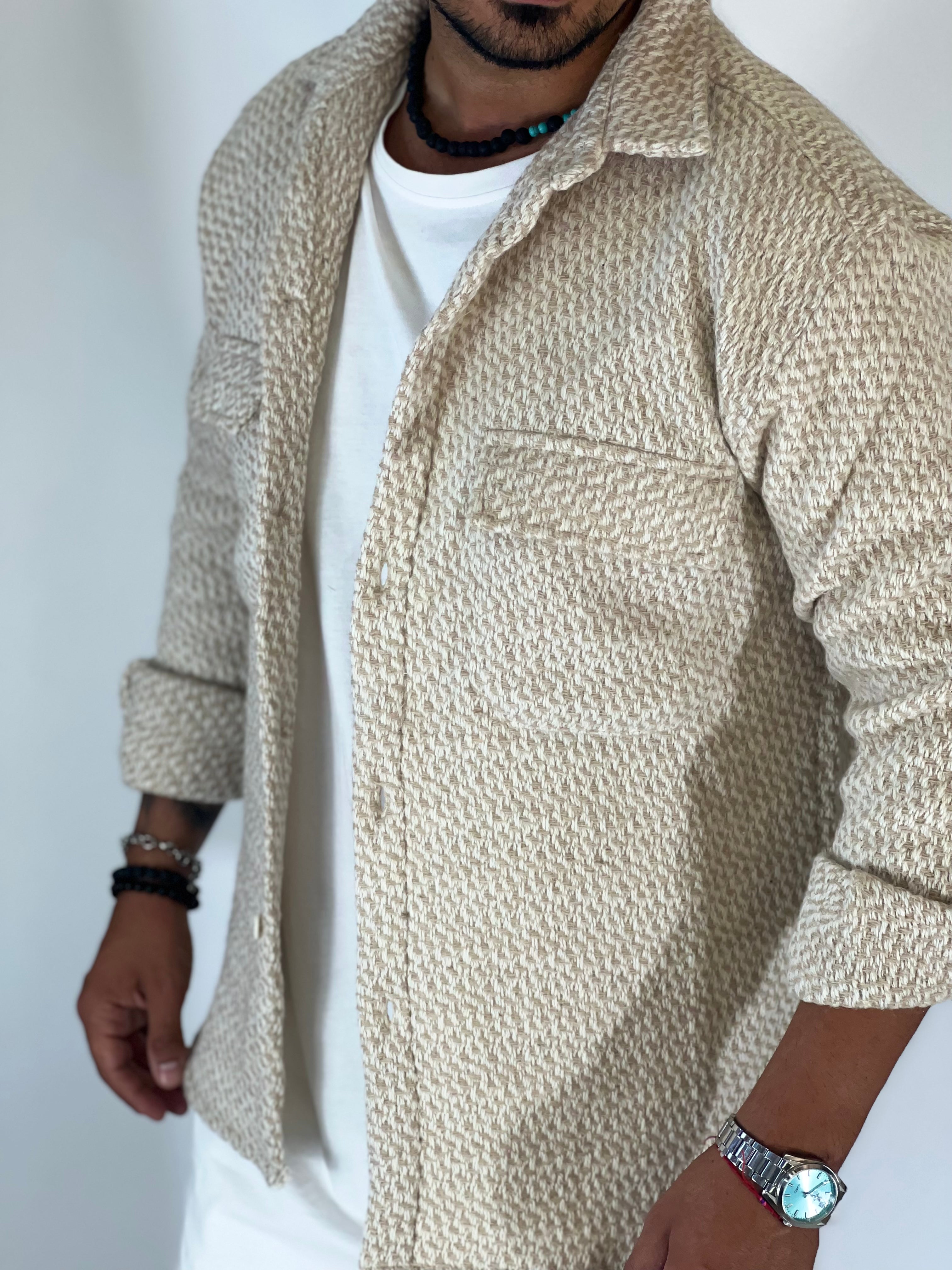 Camicione intreccio beige DC9304