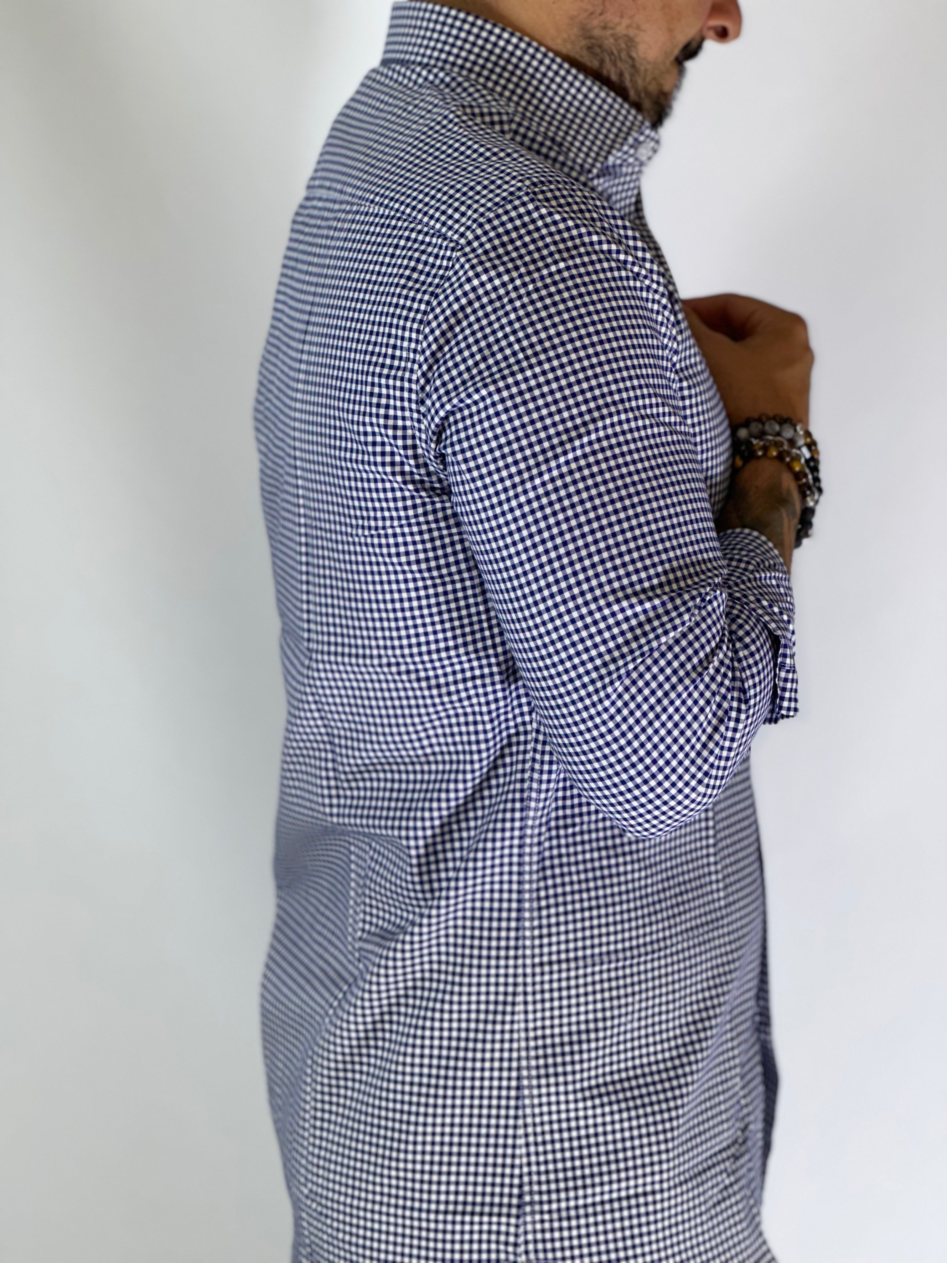 Camicia quadro blu MIGLIACCIO
