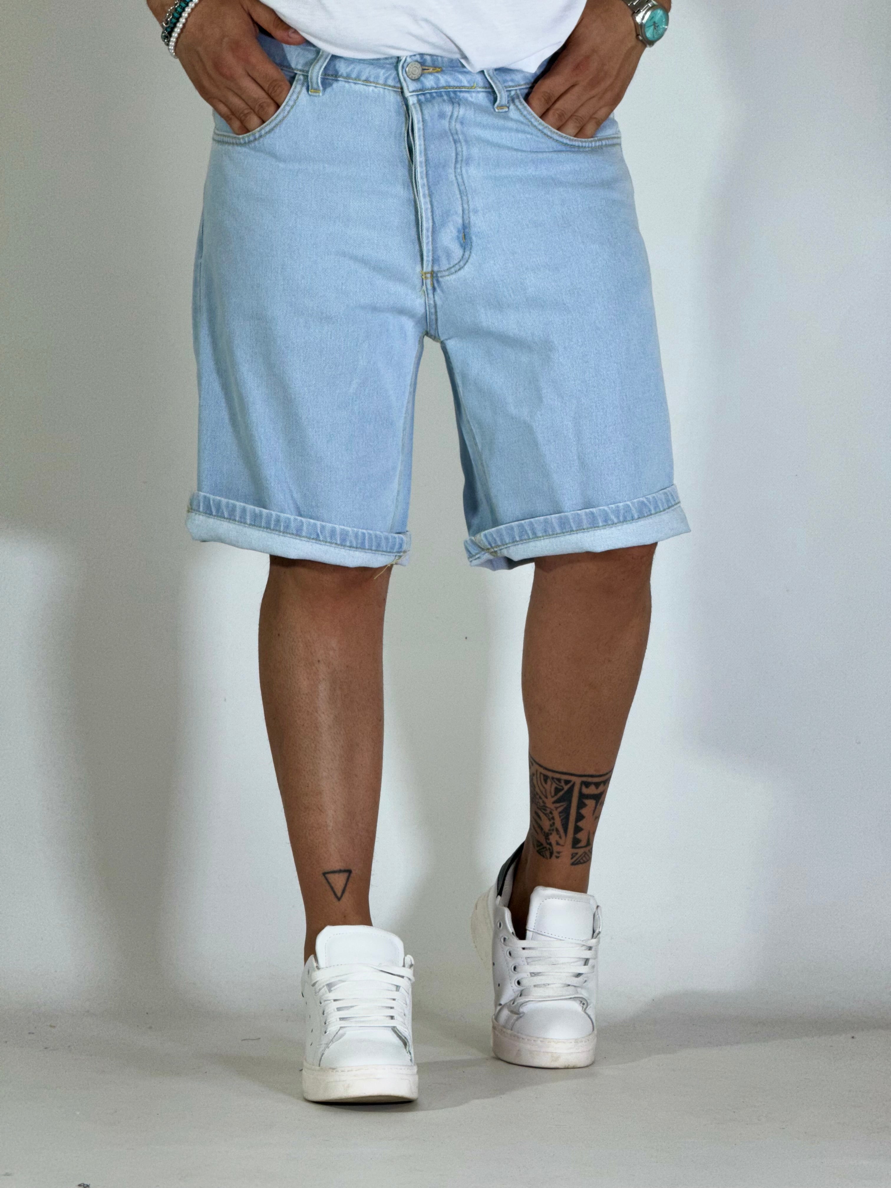 Bermuda jeans loose fit CR2413/GV91