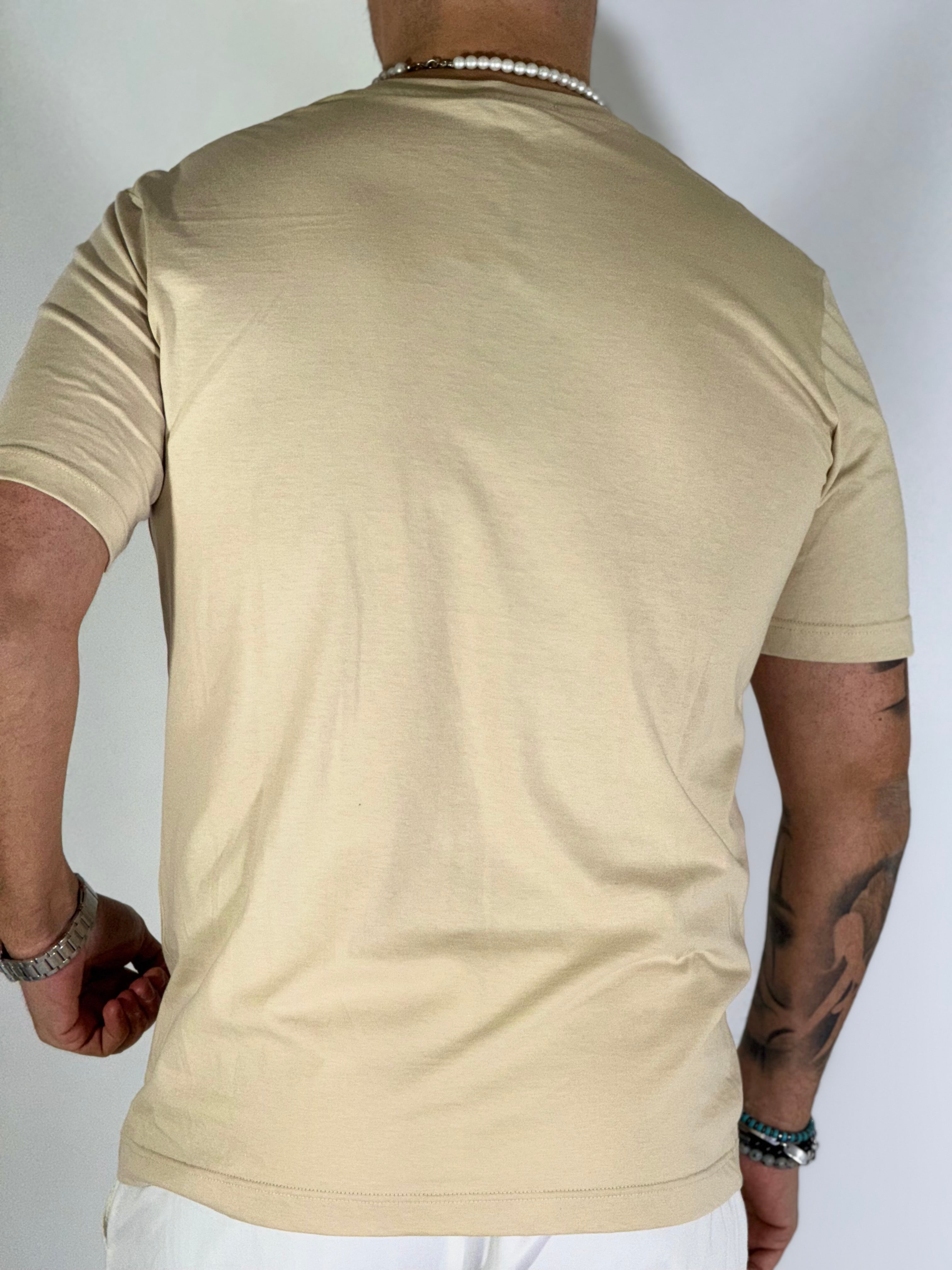 T-Shirt basic sabbia M19221