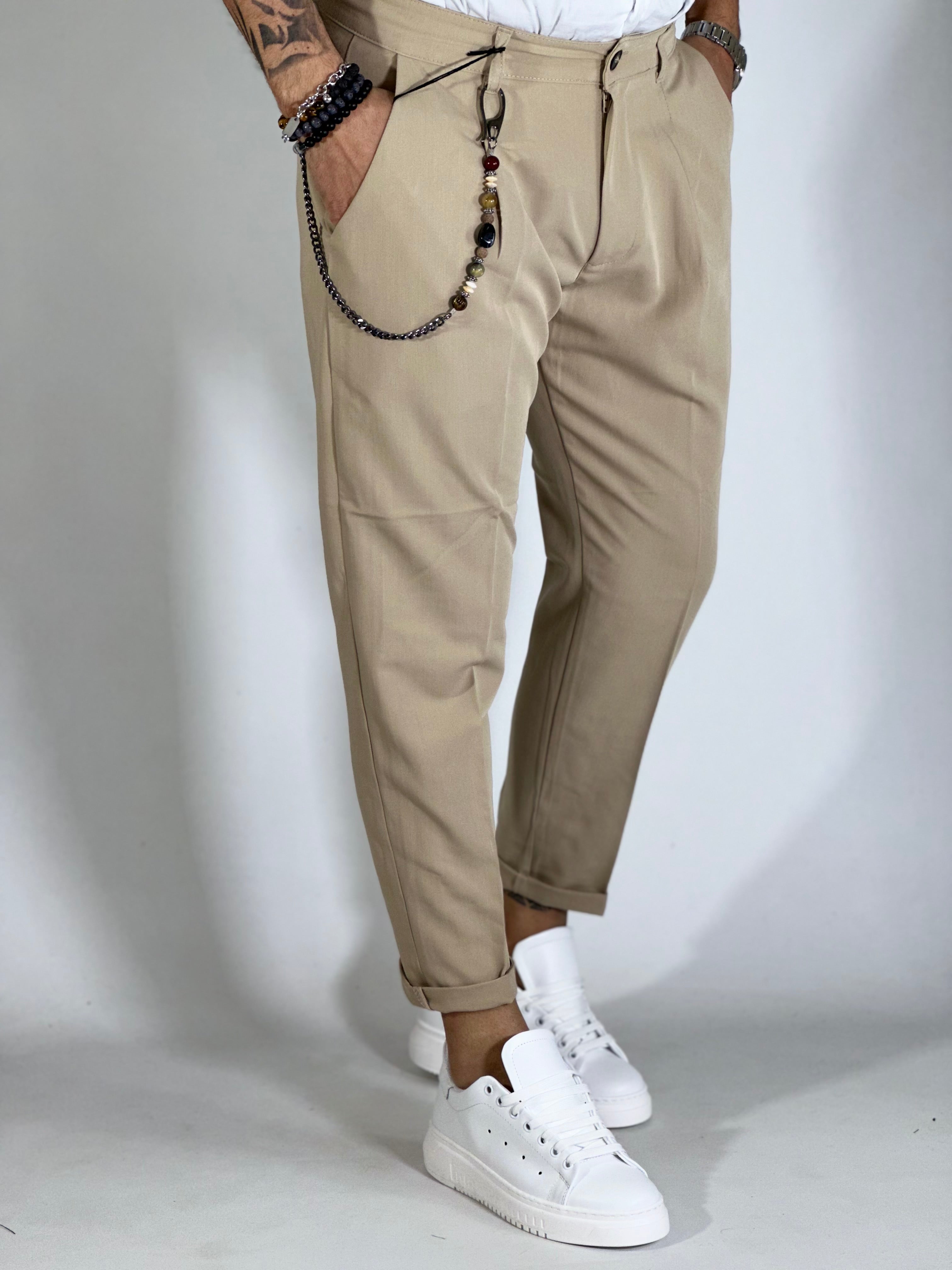 Pantalone beige intermedio AG60