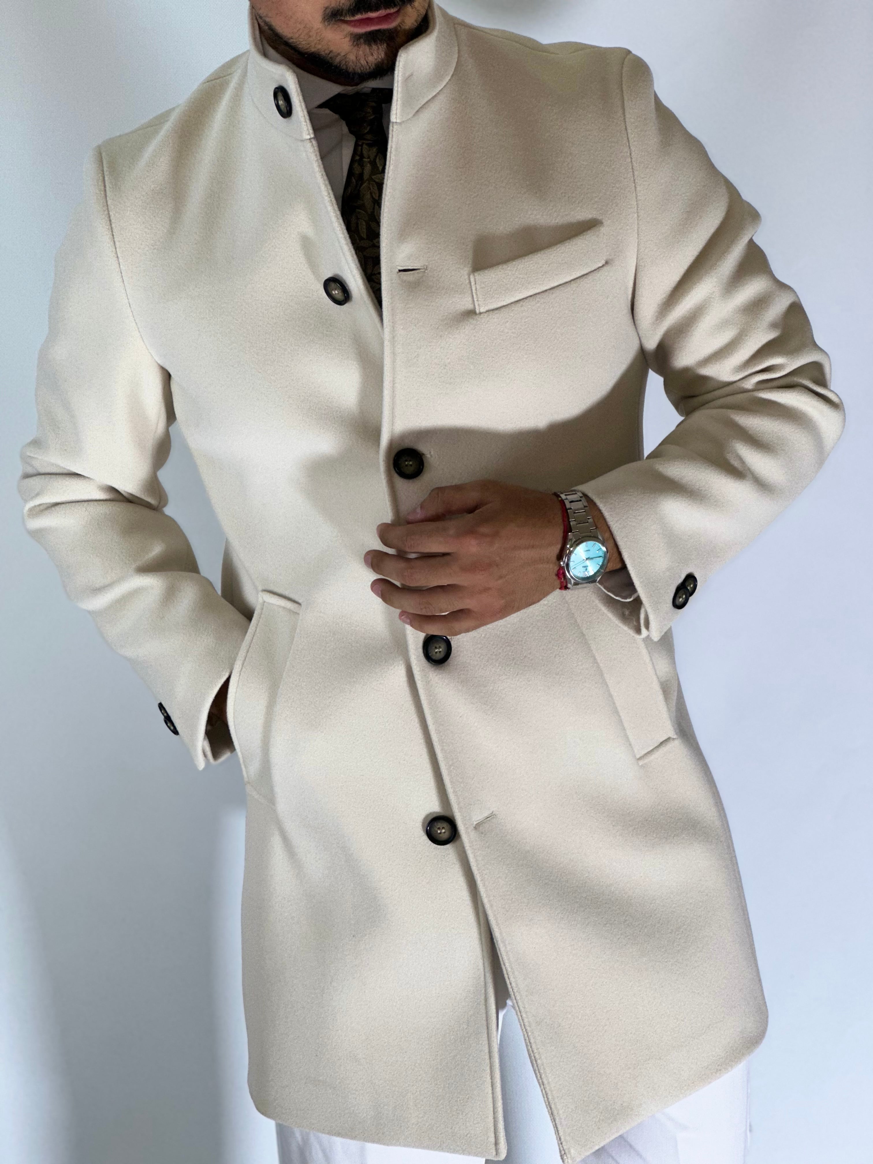 Cappotto coreano panna SEJONG