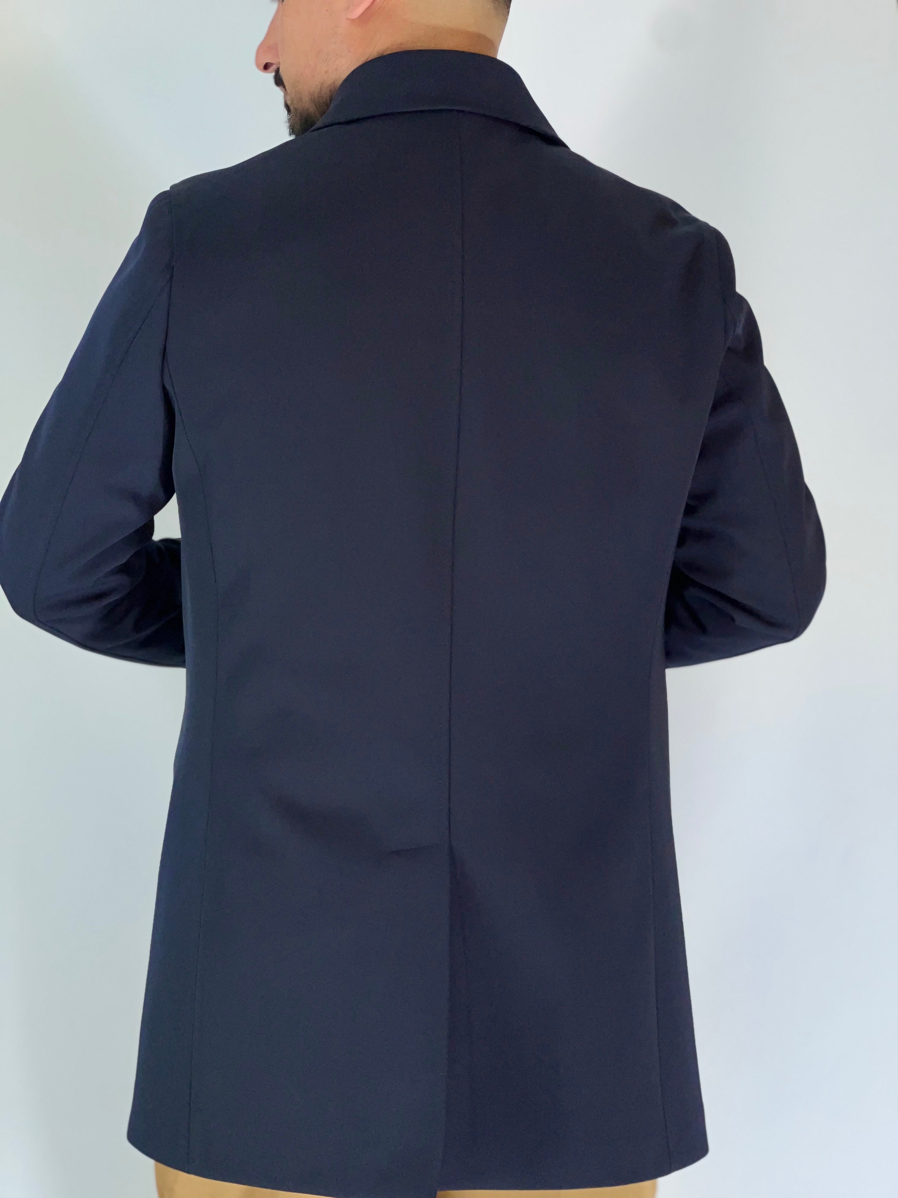 Trench elegant imbottito blu CAP SLOU