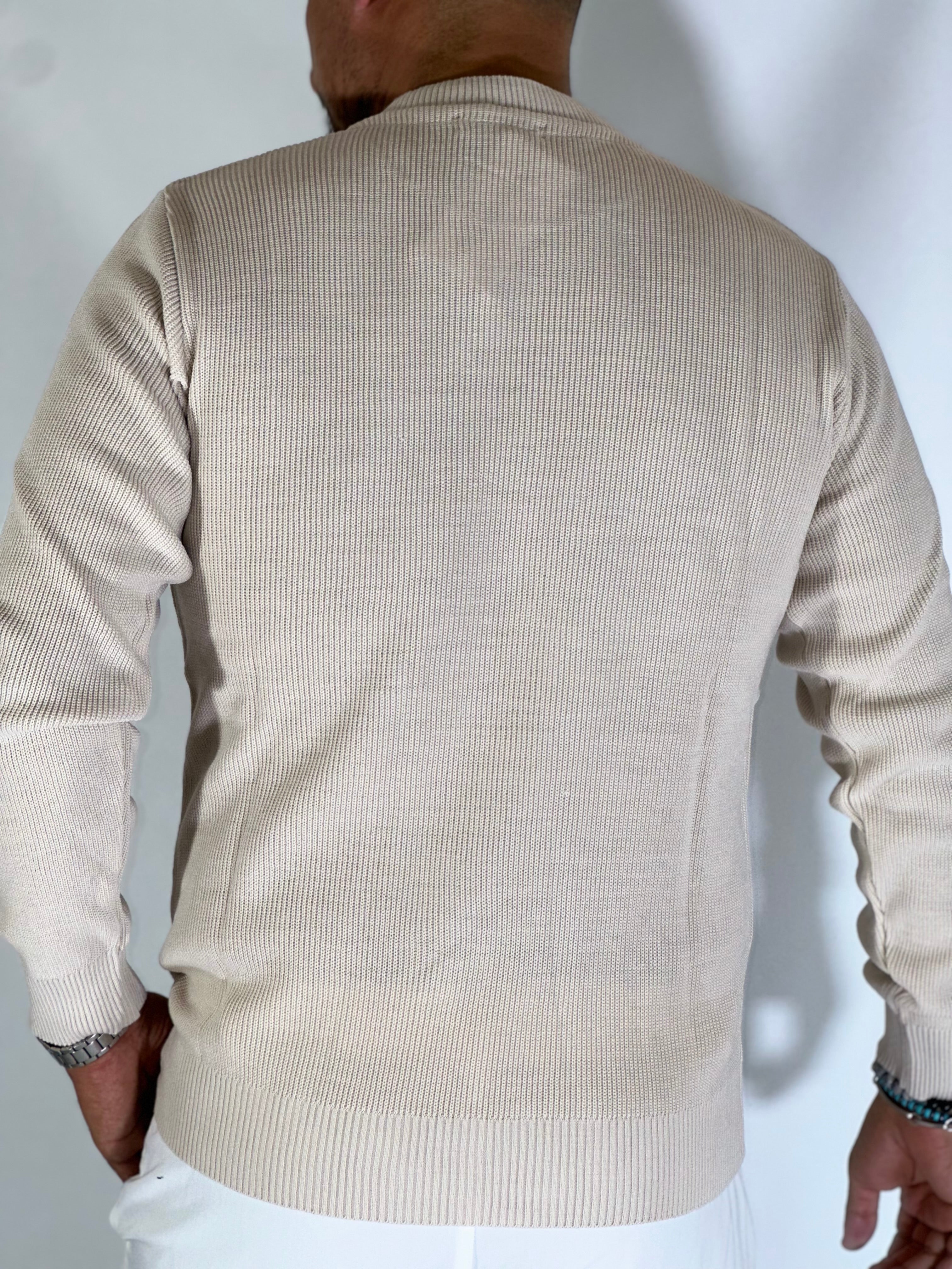 Maglia girocollo primaverile beige ART MF13671