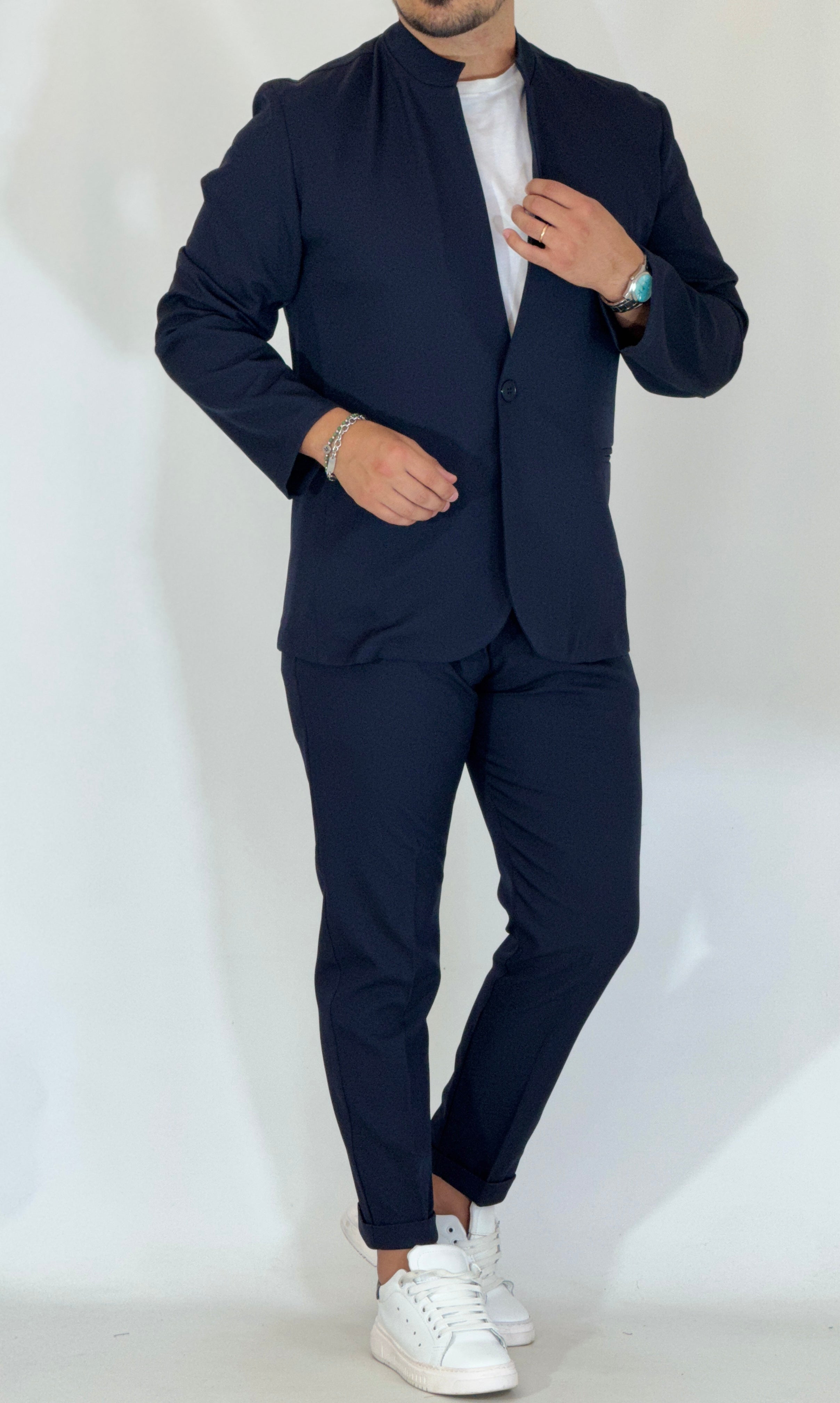 Abito coreano blu LW256061