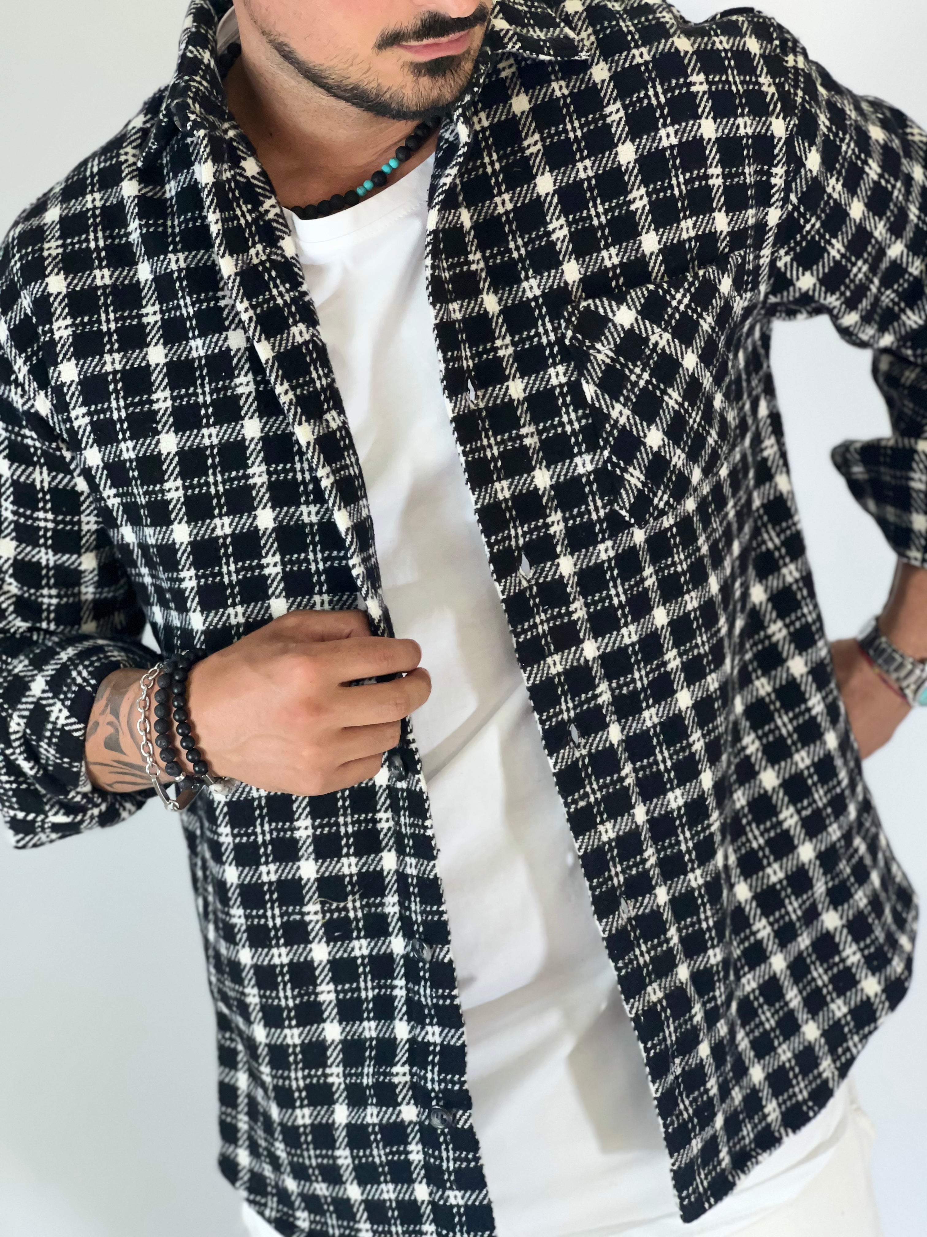 CamIcione quadri nero MIGLIACCIO T01024