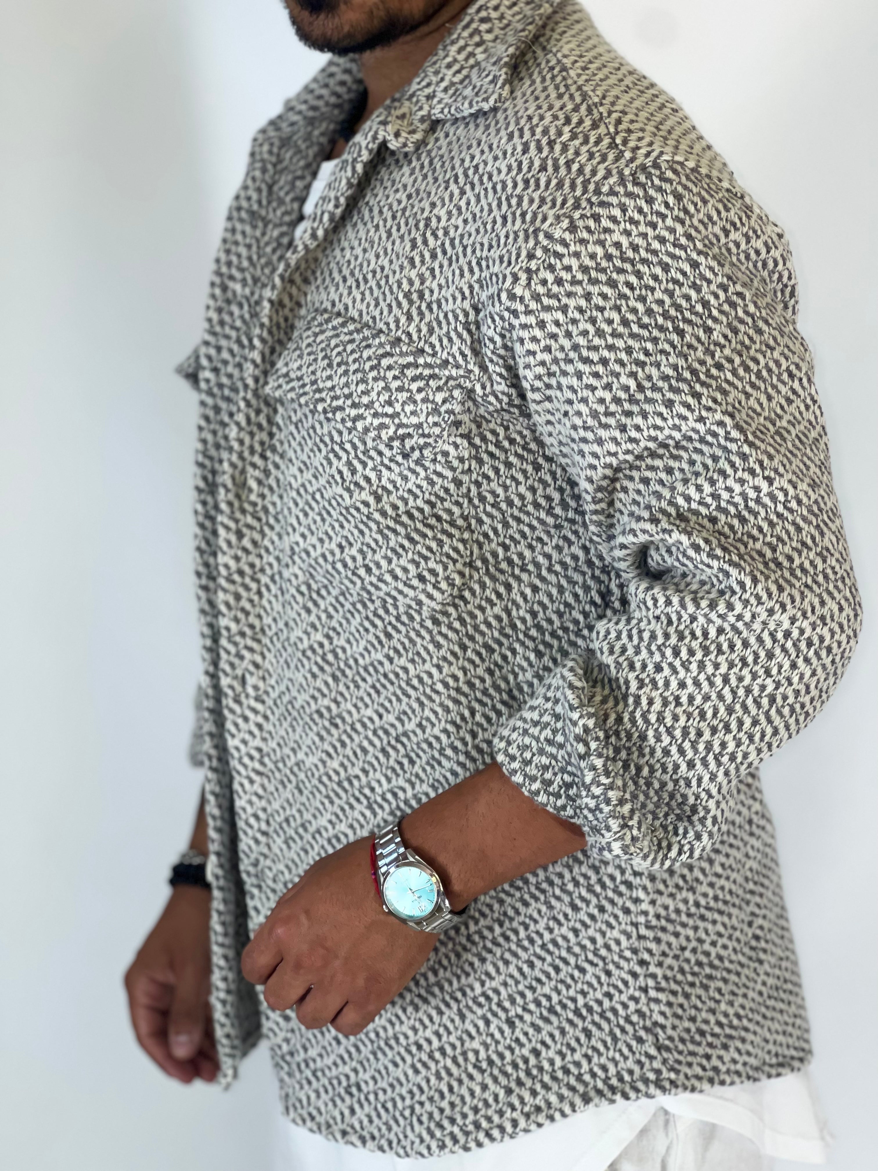 Camicione intreccio grigio DC9304