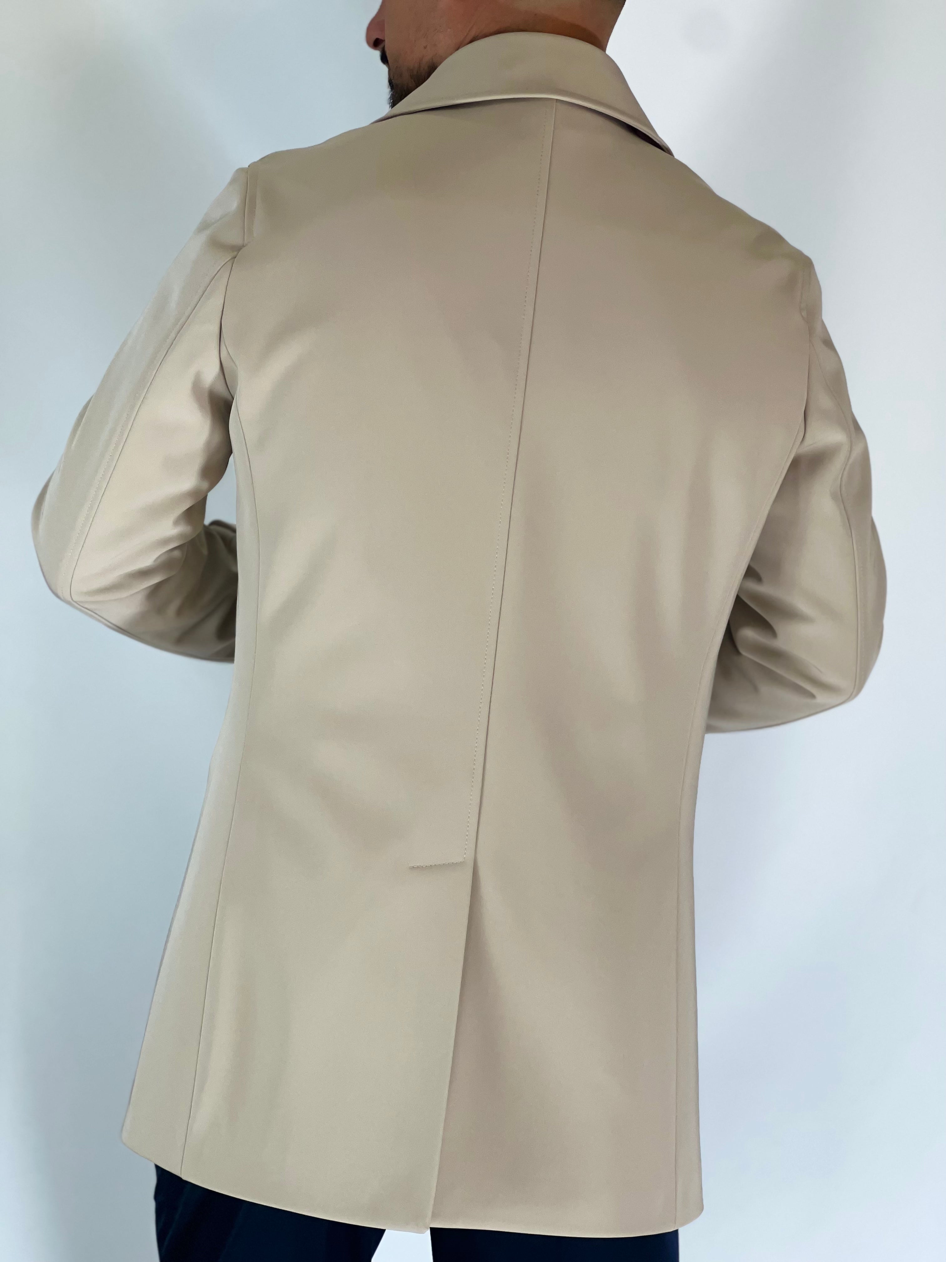 Trench elegant imbottito beige CAP SLOU