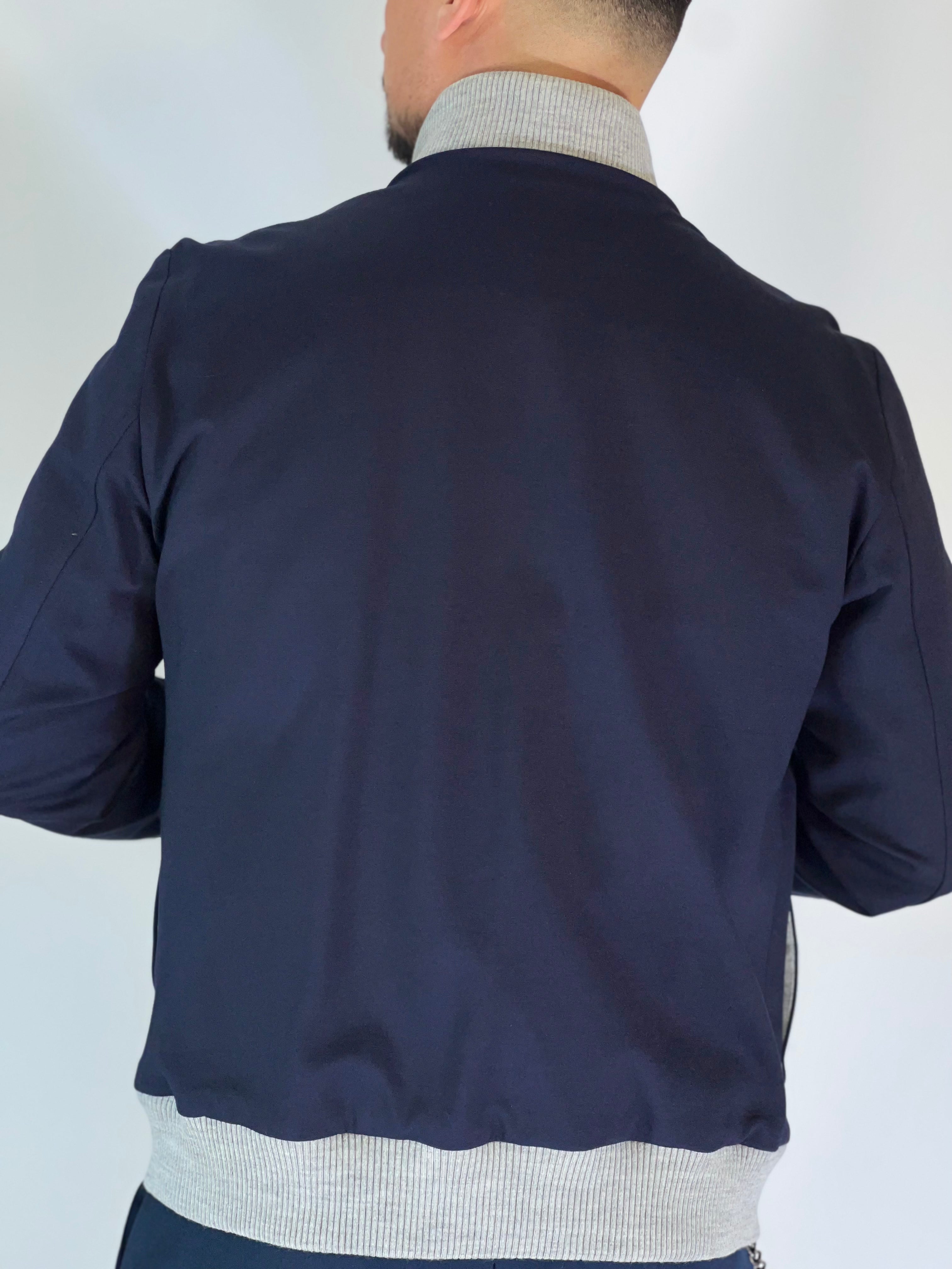 Giubbino bomber blu BECKHAM
