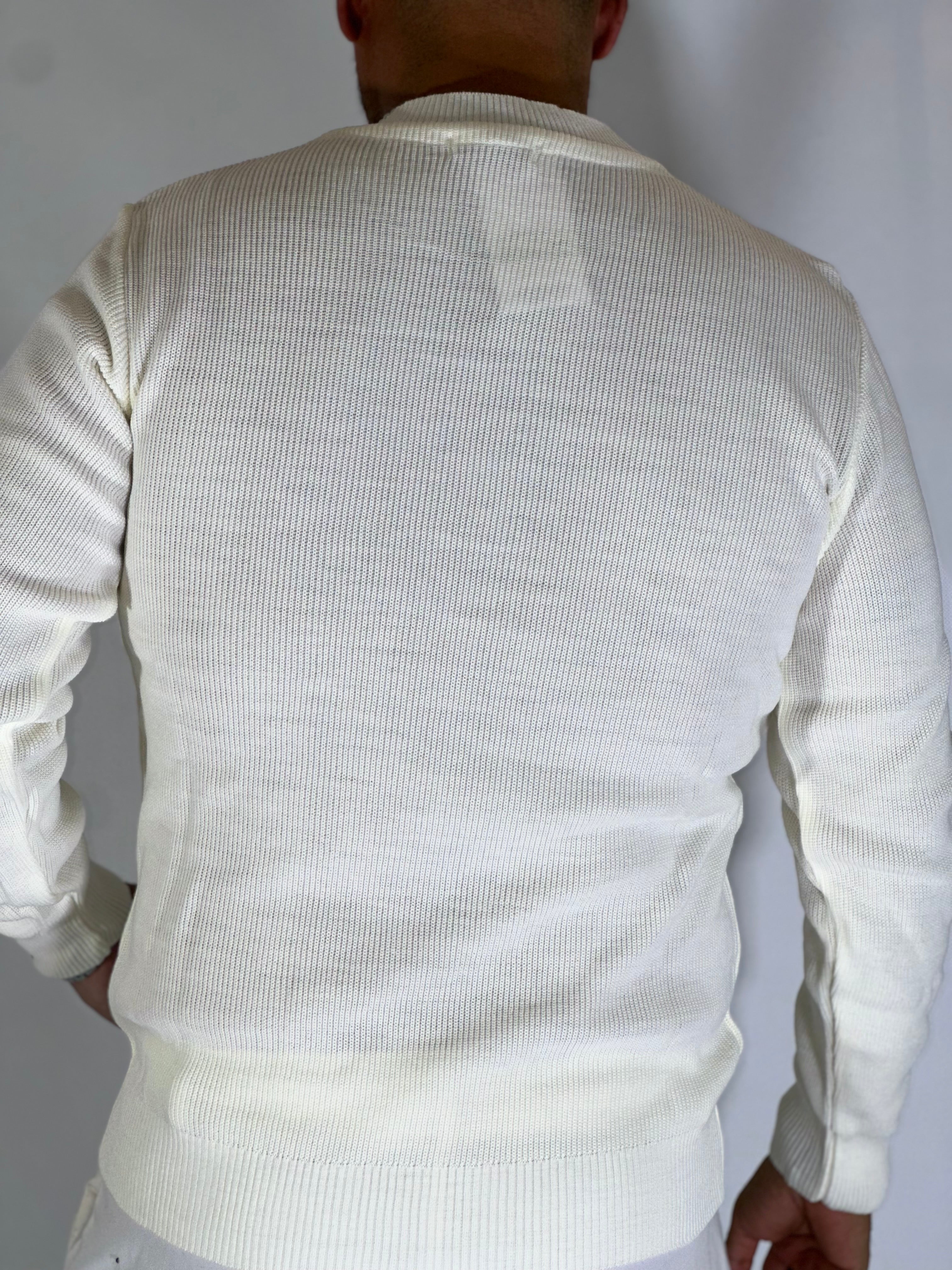Maglia girocollo primaverile bianca ART MF13671